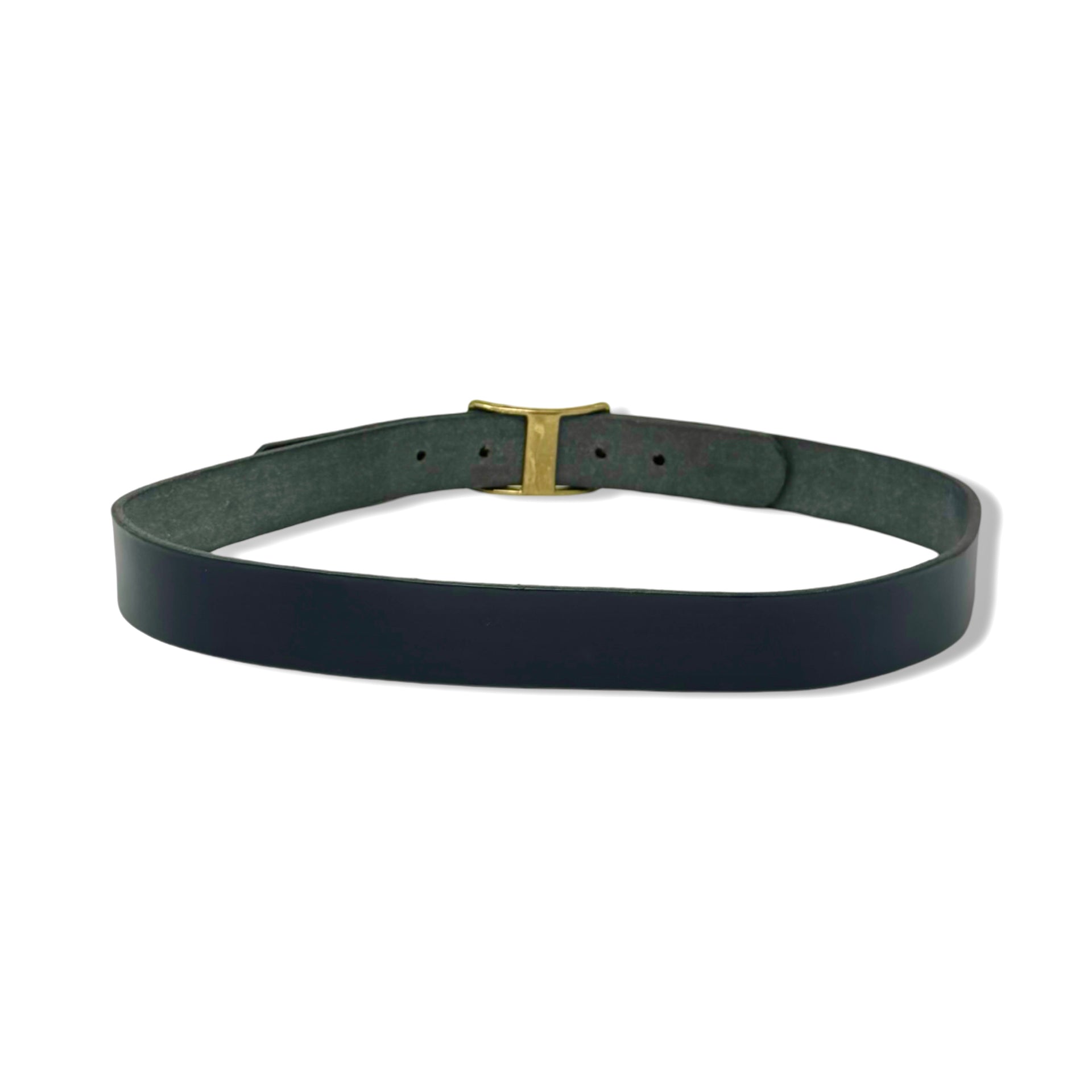 c.s. simko Solid Brass Buckle Wide Belt