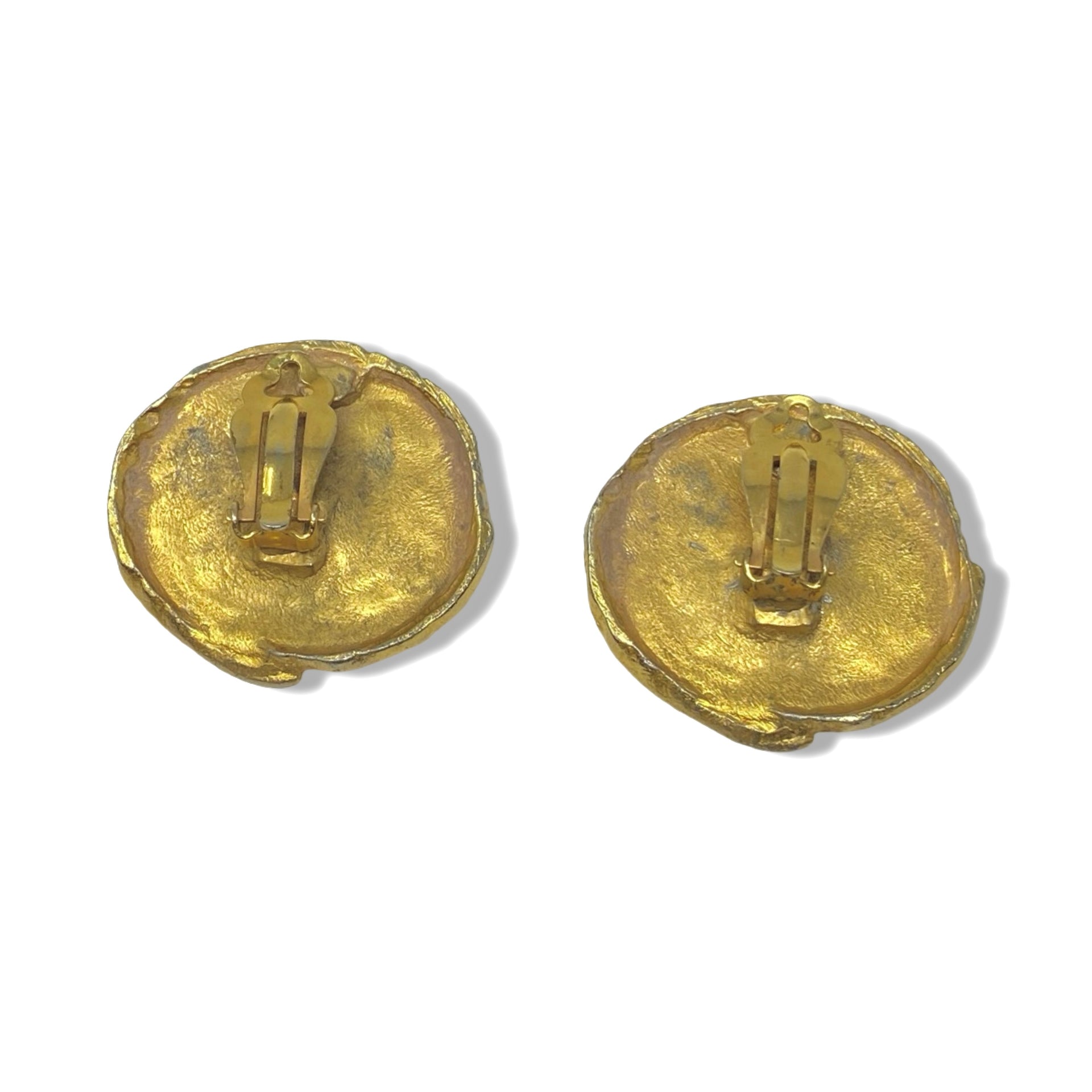 Swirl Rhinestone Clip On Earrings