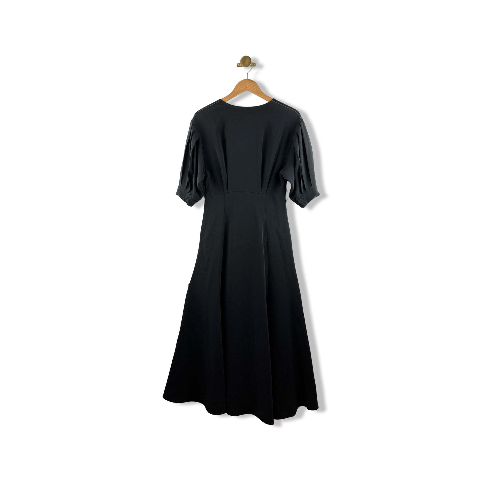 La Ligne Puff Sleeve Button Down Dress