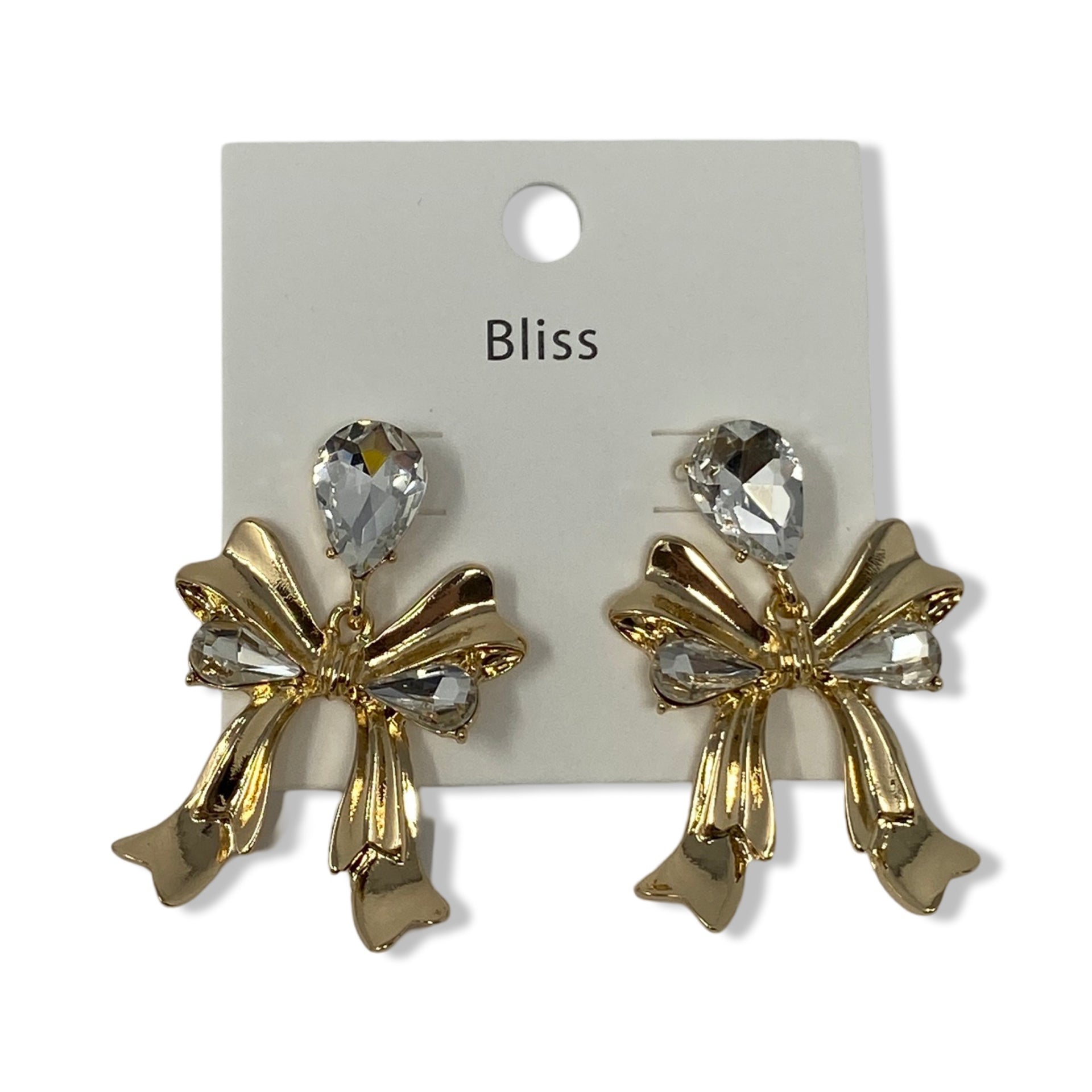 Bliss Rhinestone Bow Earring