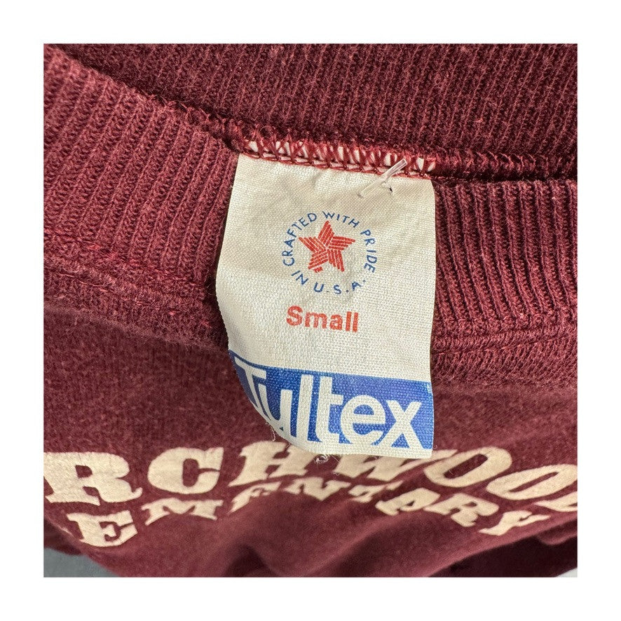 Vintage Tultex Birchwood Elementary Crewneck-Logo