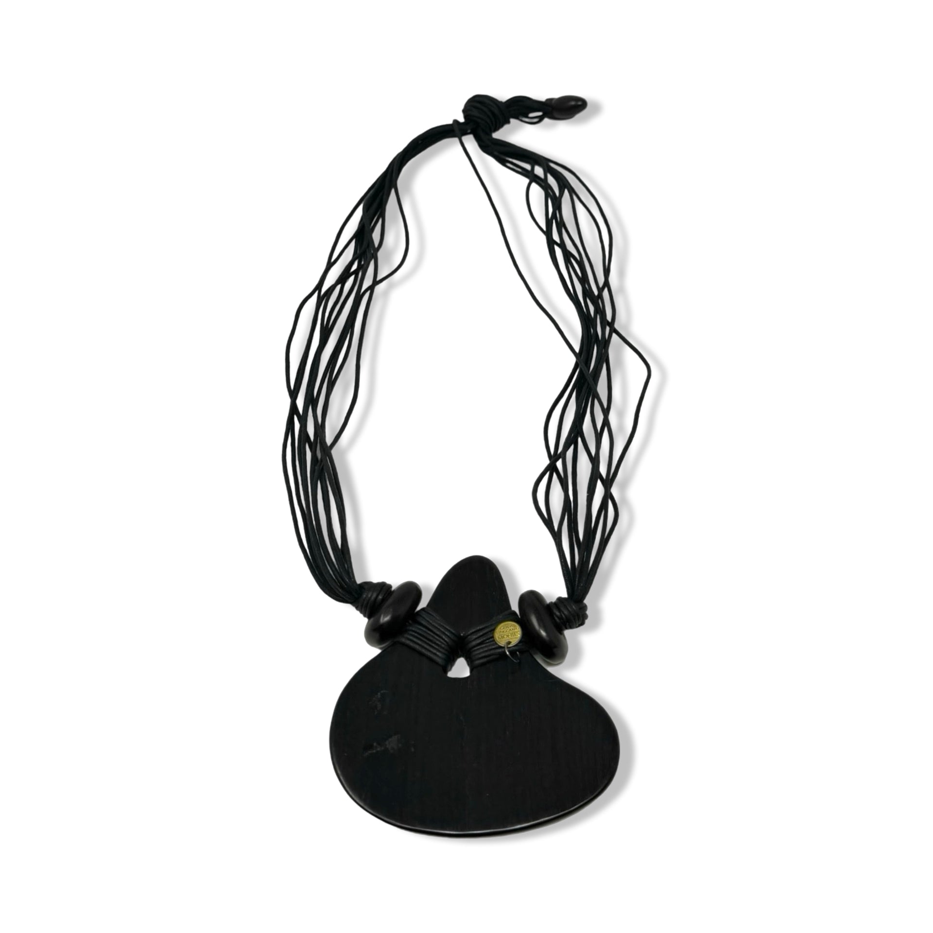 Gerda Lynggaard For Monies Multistrand Ebony Pendant Necklace