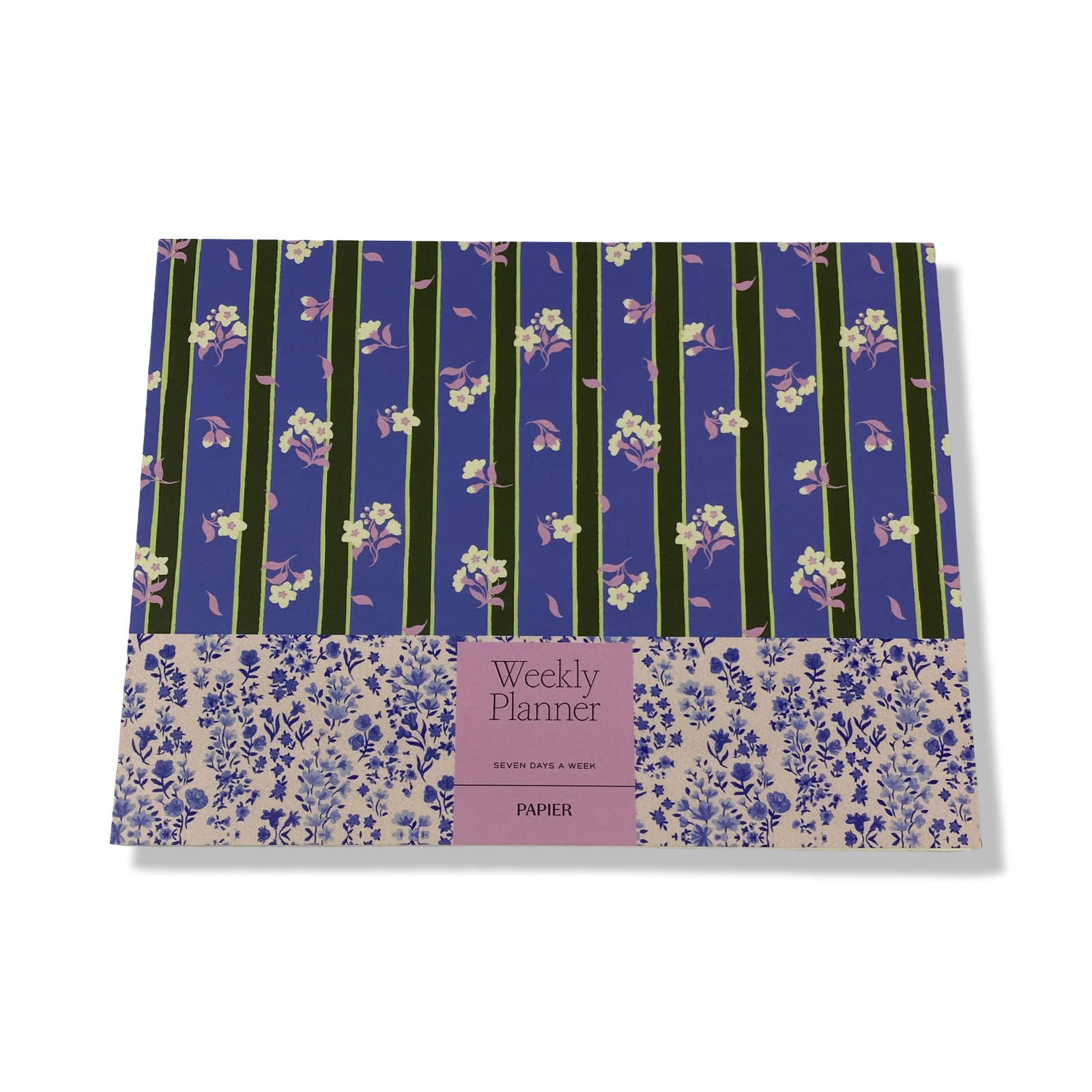 Papier Floral Stripe Weekly Planner