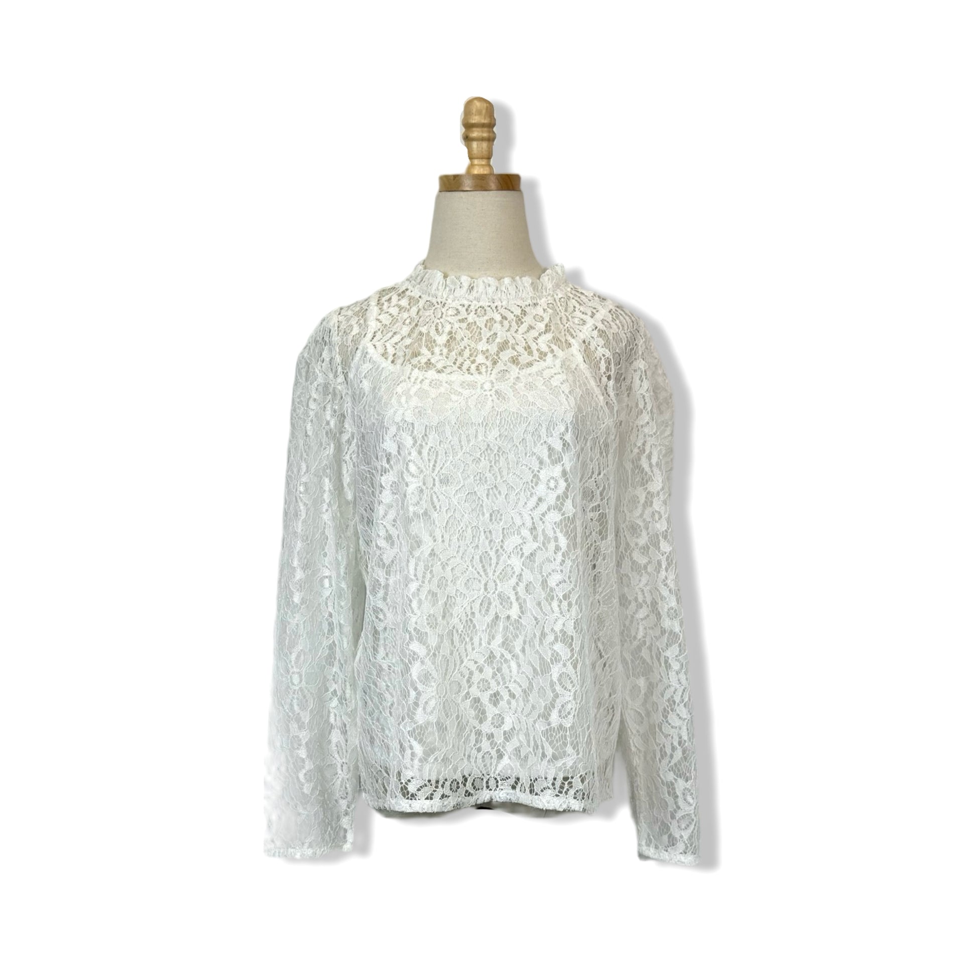 Koko + Mason Lace Mockneck Top