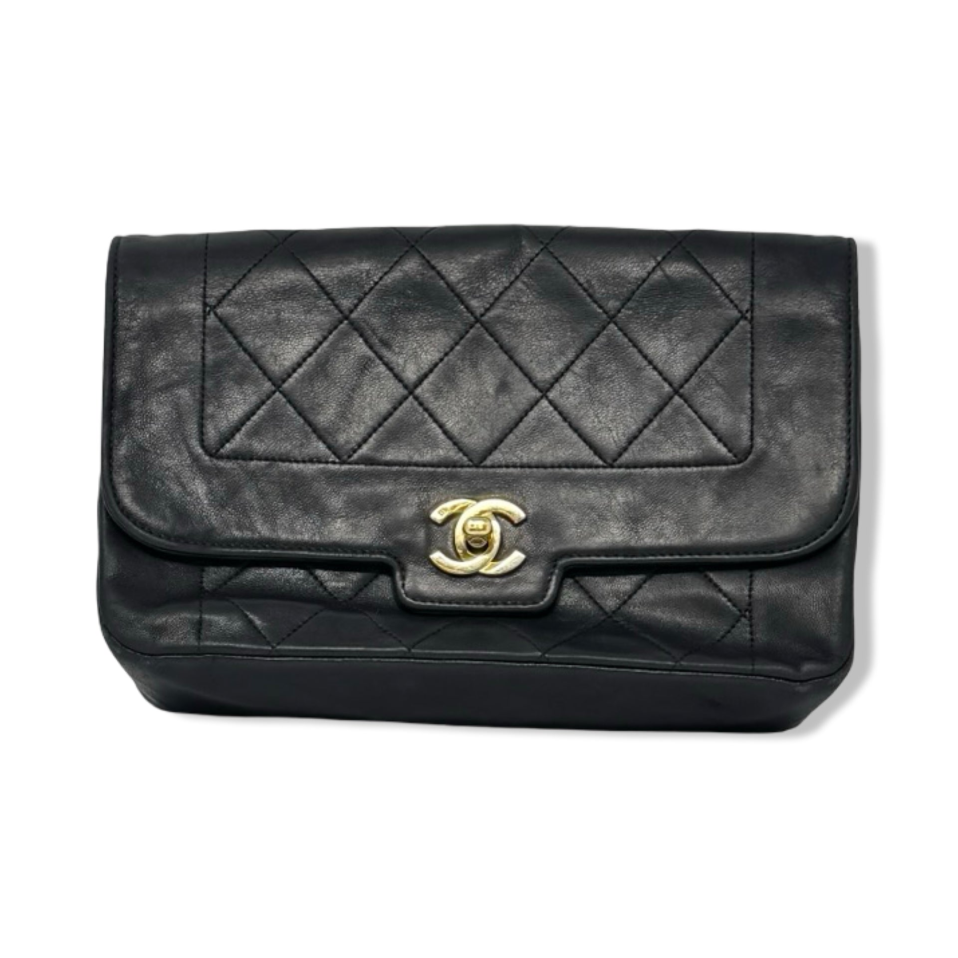 Chanel Vintage Lambskin Diana Small Flap Bag