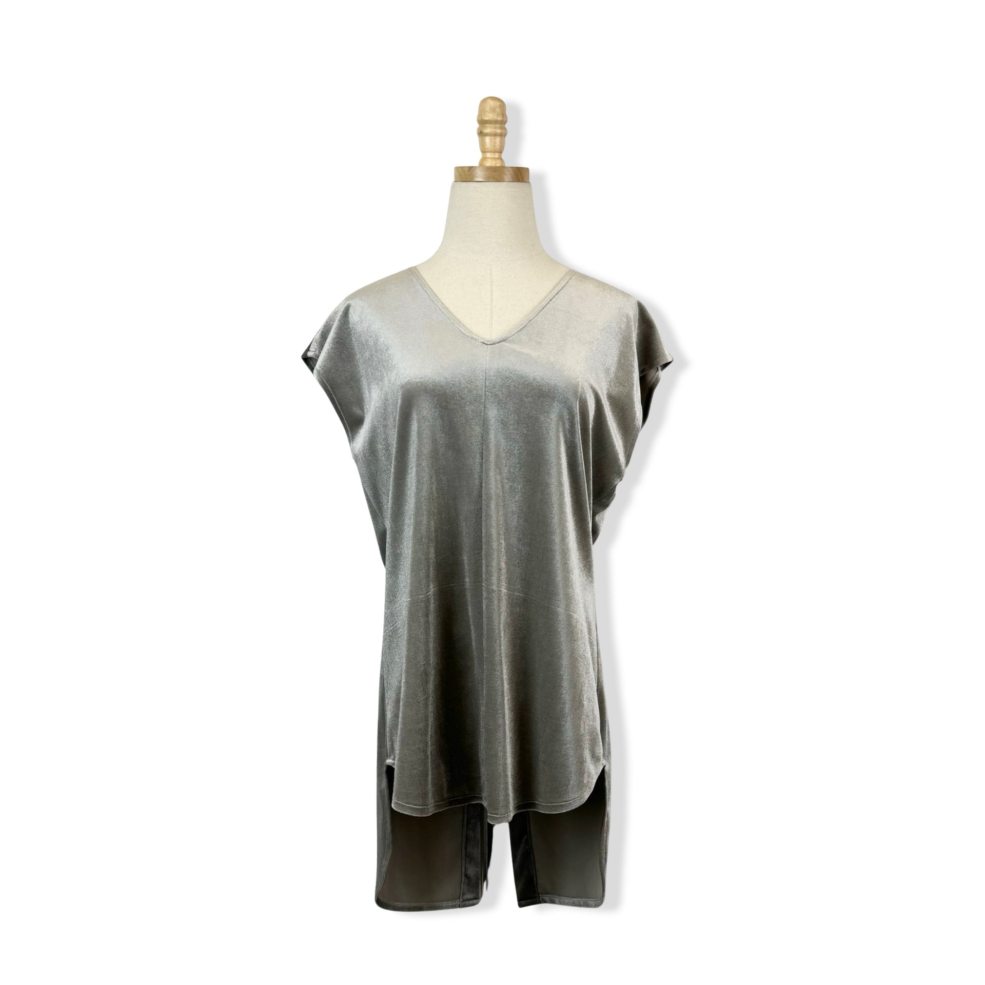 Kal Rieman Gray Velvet Tux Tee