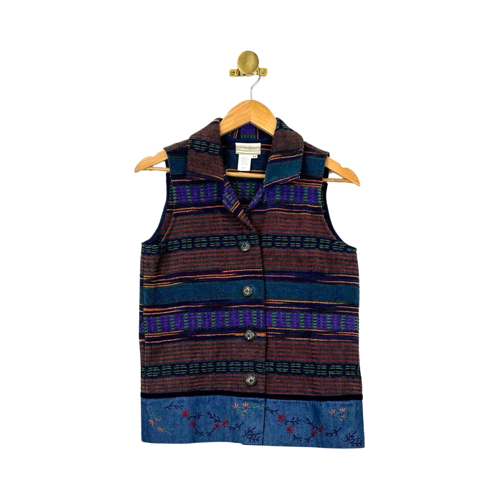 Coldwater Creek Knit Buttoned Vest