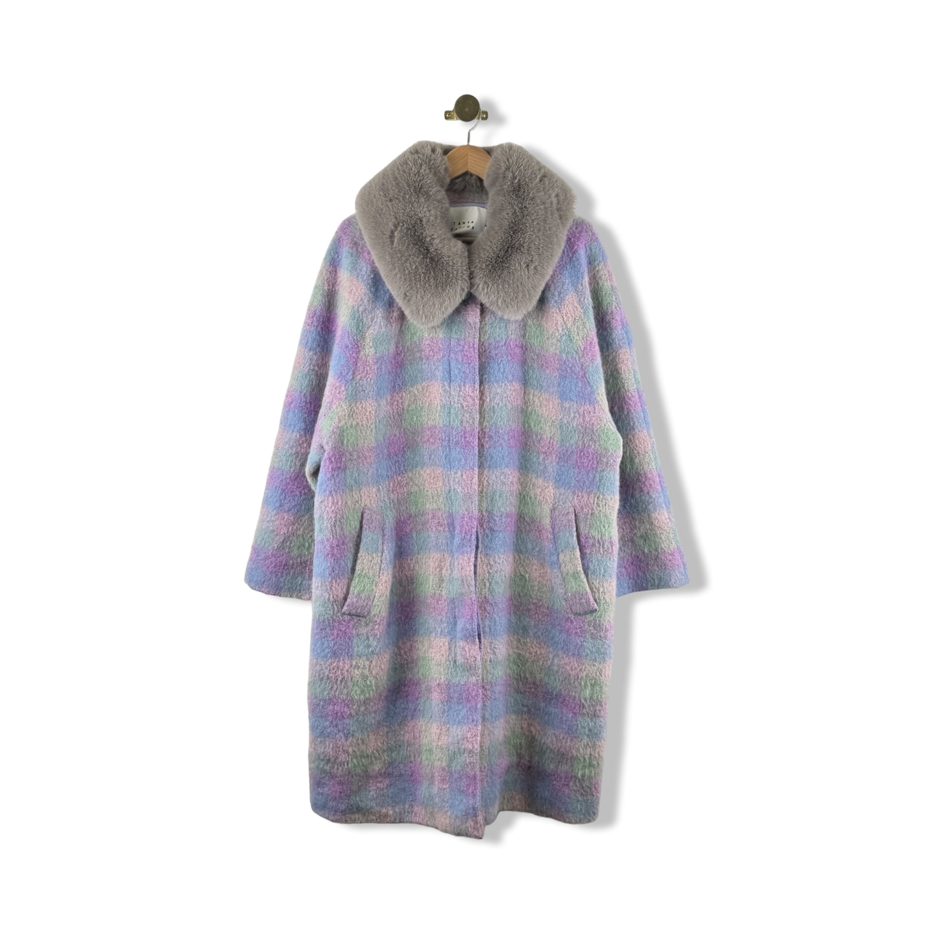 Tanya Taylor Plaid Overcoat
