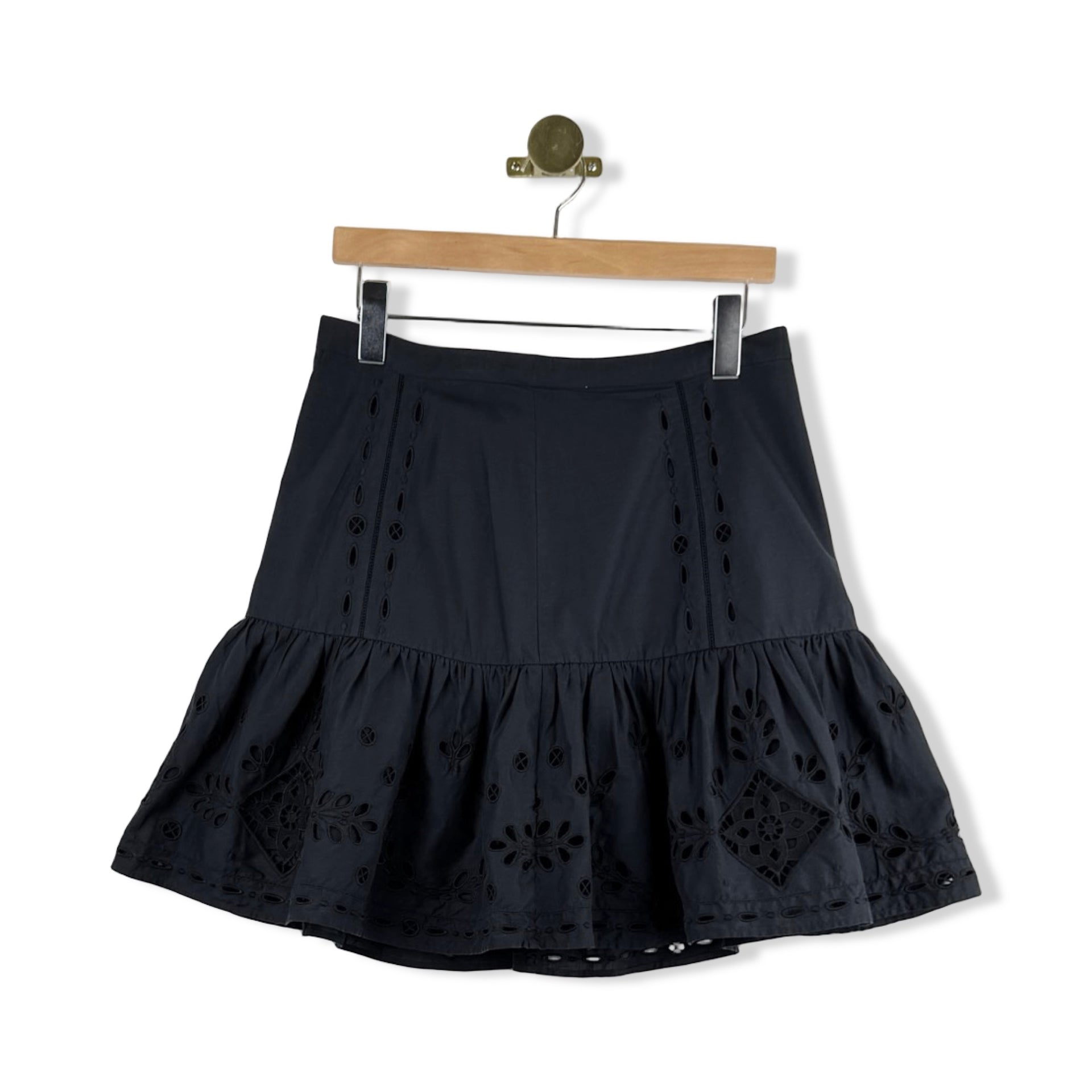 Unsubscribed Yoke Eyelet Skirt