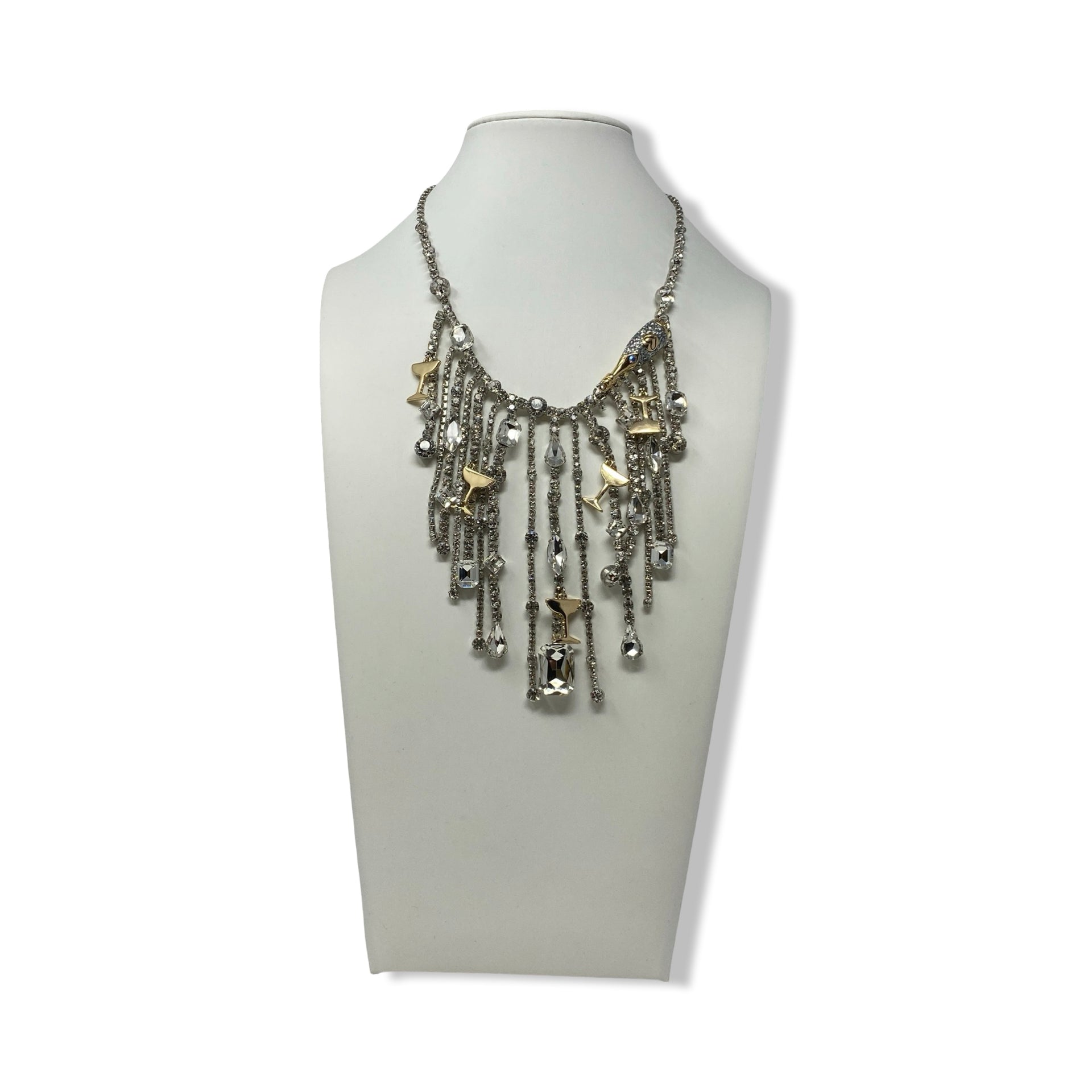 Betsey Johnson Champagne Tower Necklace