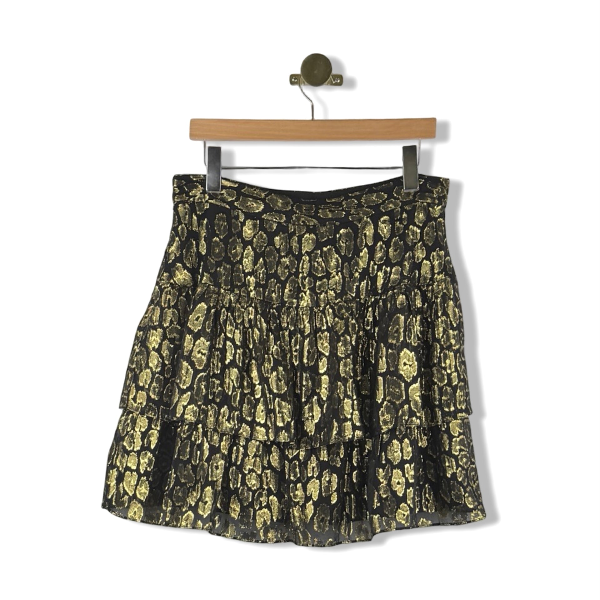 A.L.C. Layered Foil Pattern Skirt