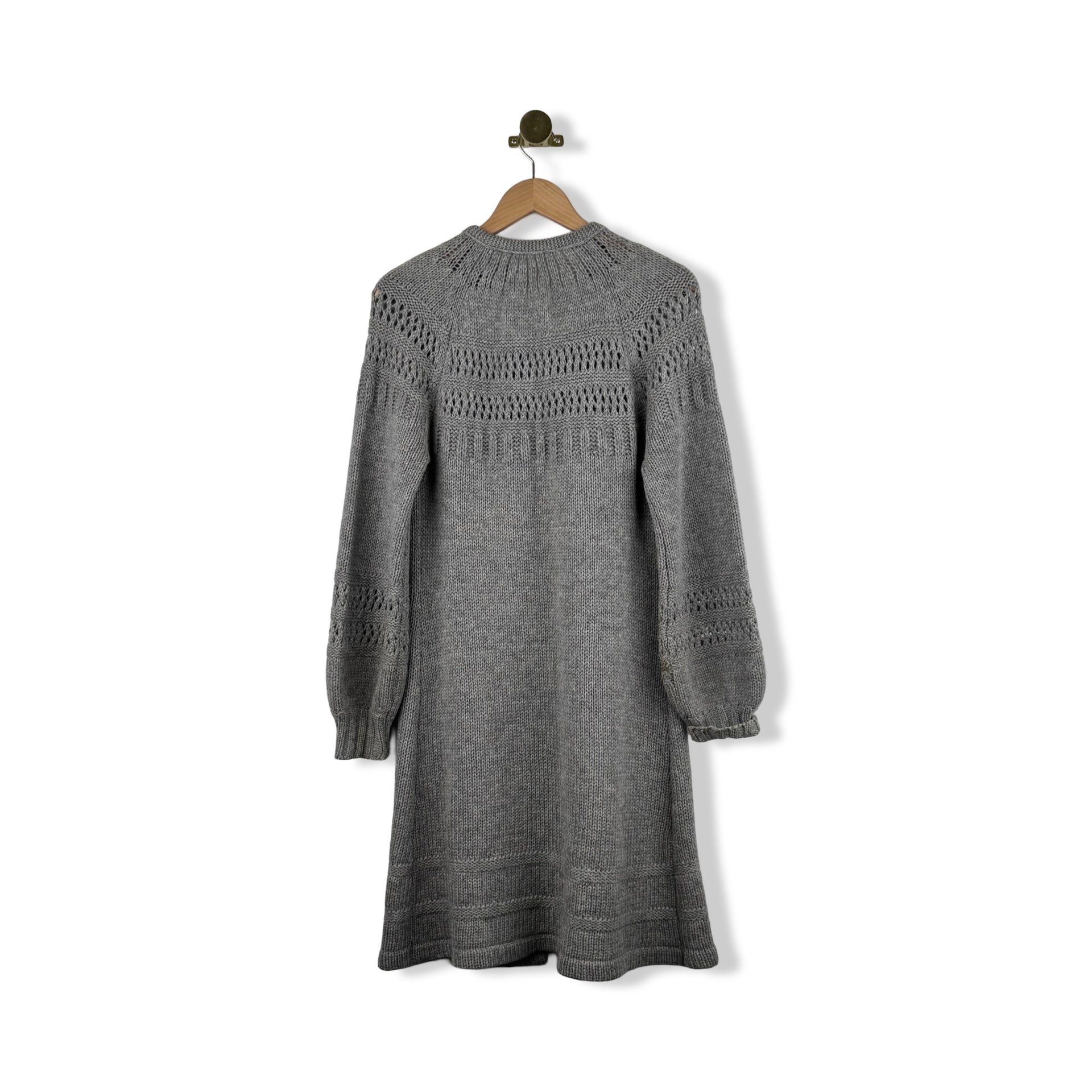 Vintage All Pure Wool Open Front Cardigan