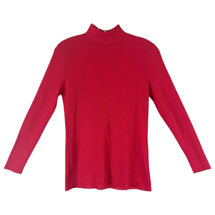 Vintage Dalton Ribbed Mock Neck Top-Thumbnail