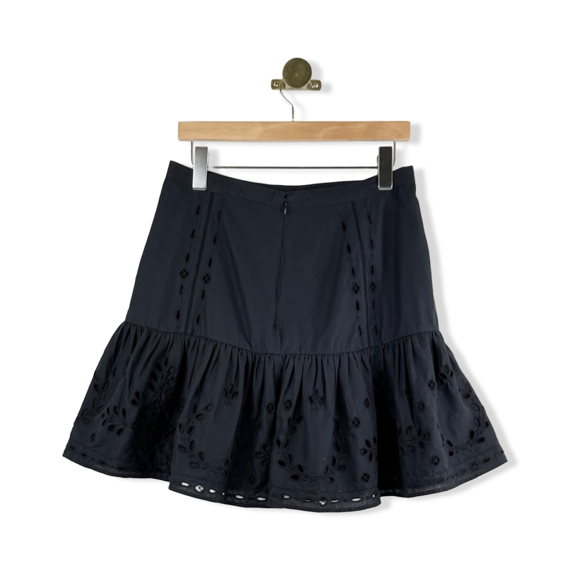 Unsubscribed Yoke Eyelet Skirt