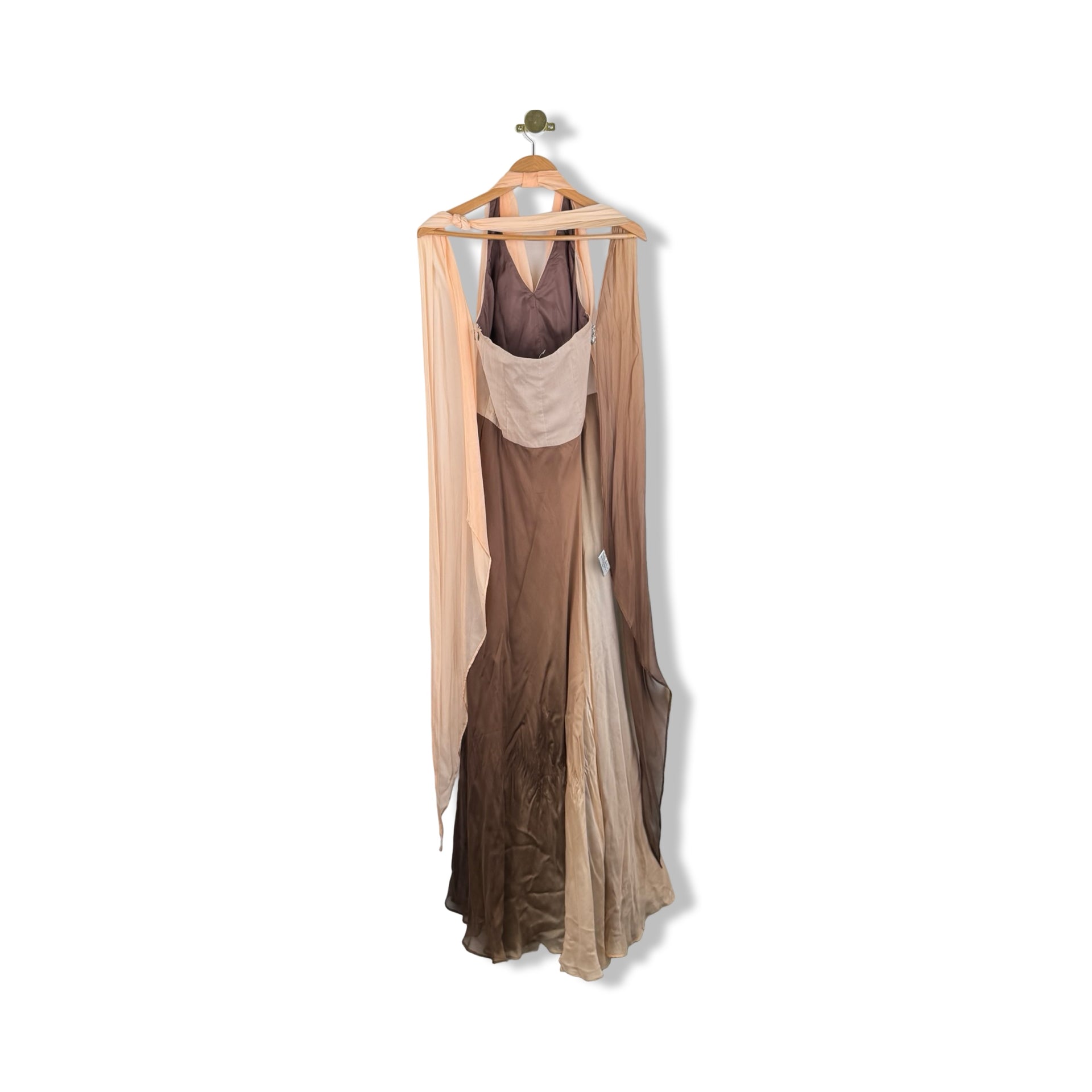 Vintage Petrovitch and Robinson Paris Silk Halter Gown