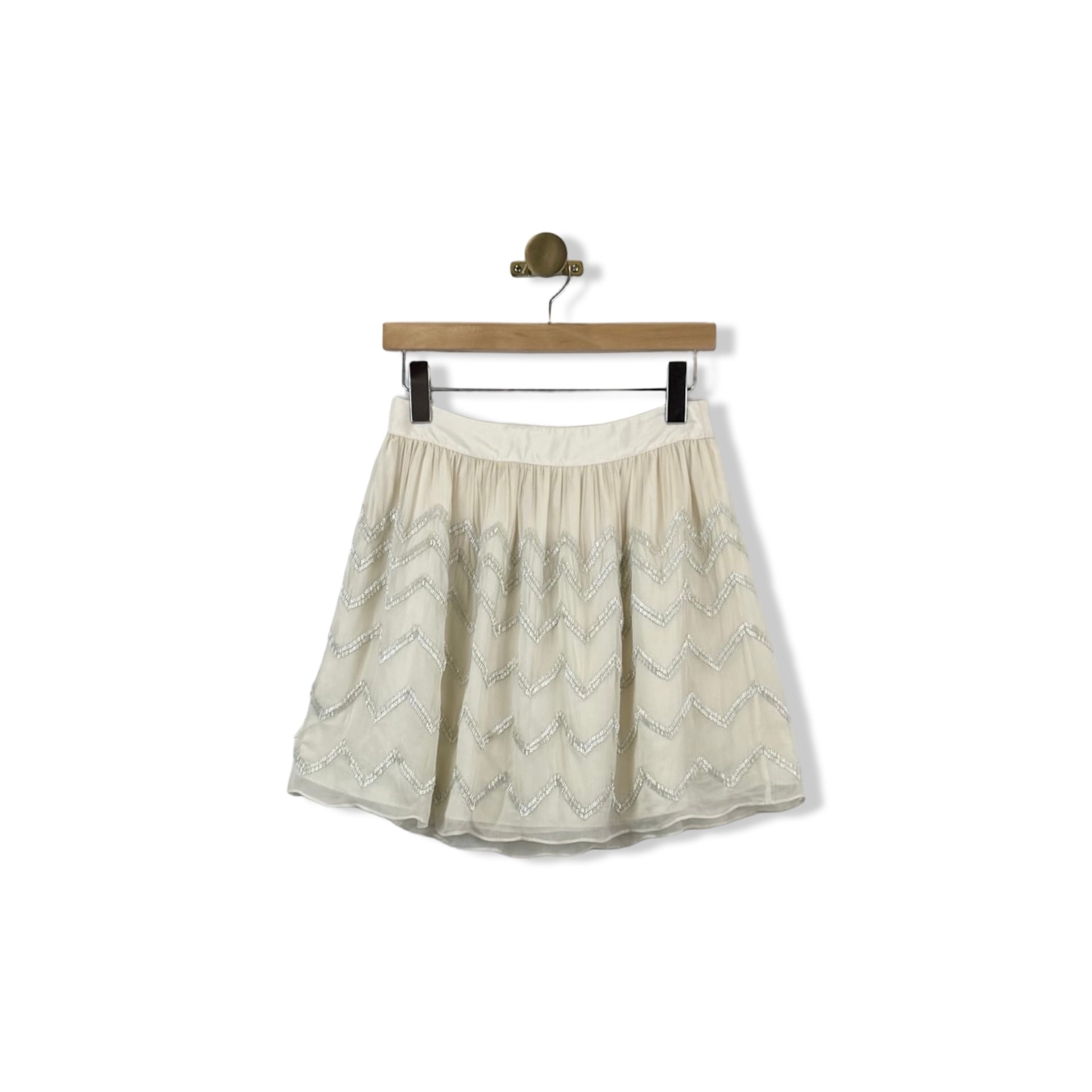 Club Monaco Beaded Mini Skirt