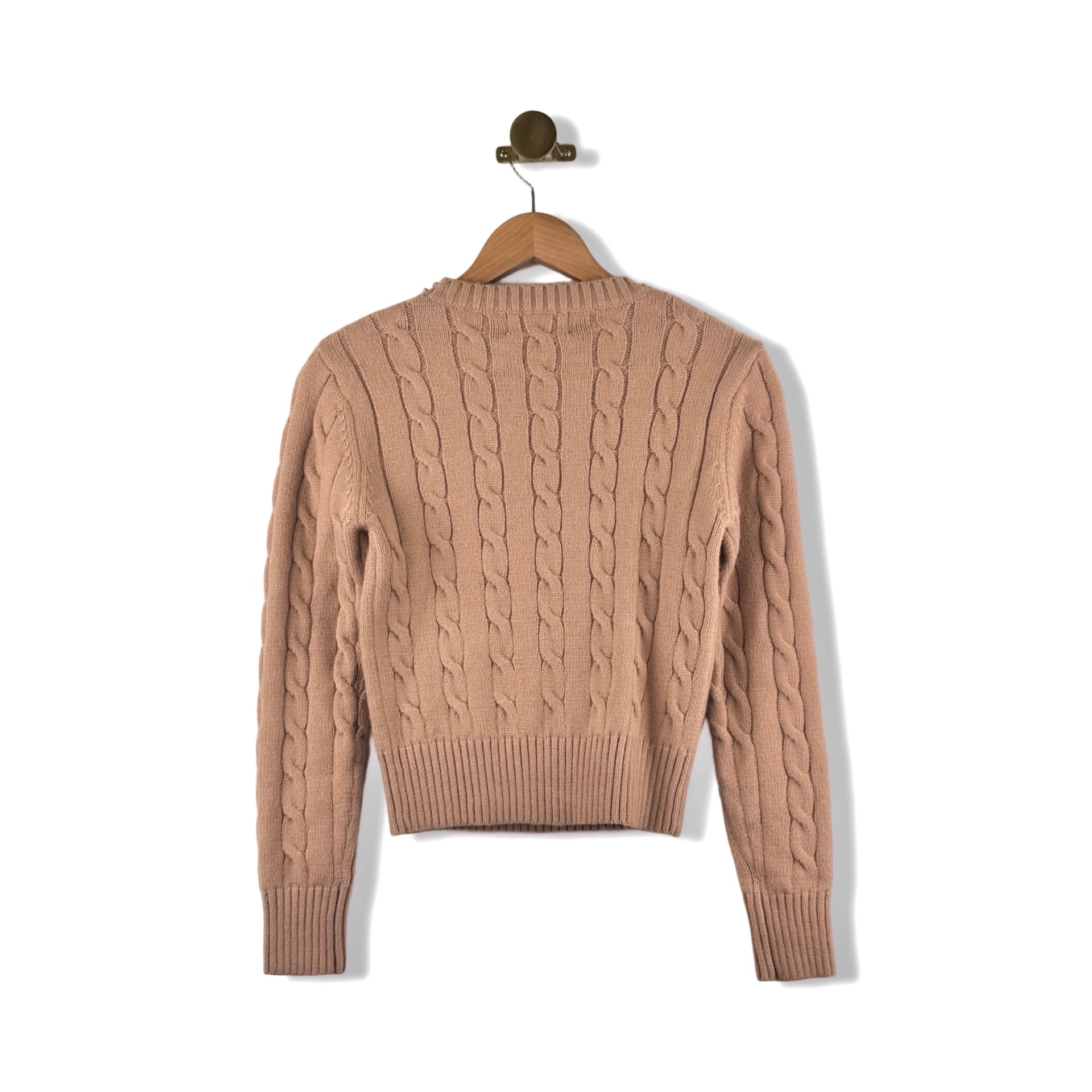 Heartloom Rhinestone Cable Knit Sweater