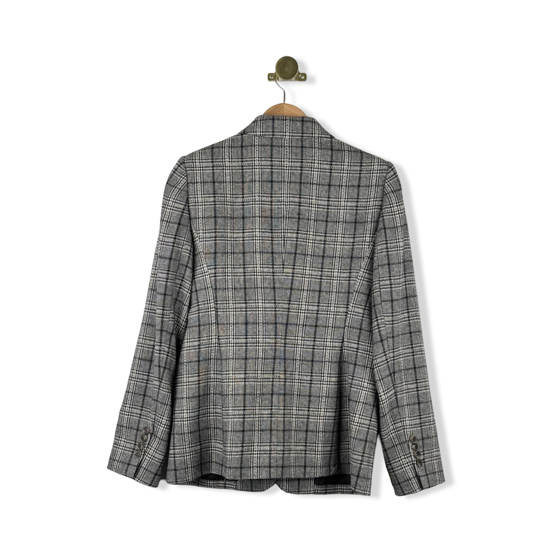 Brooks Brothers Wool Blend Plaid Blazer