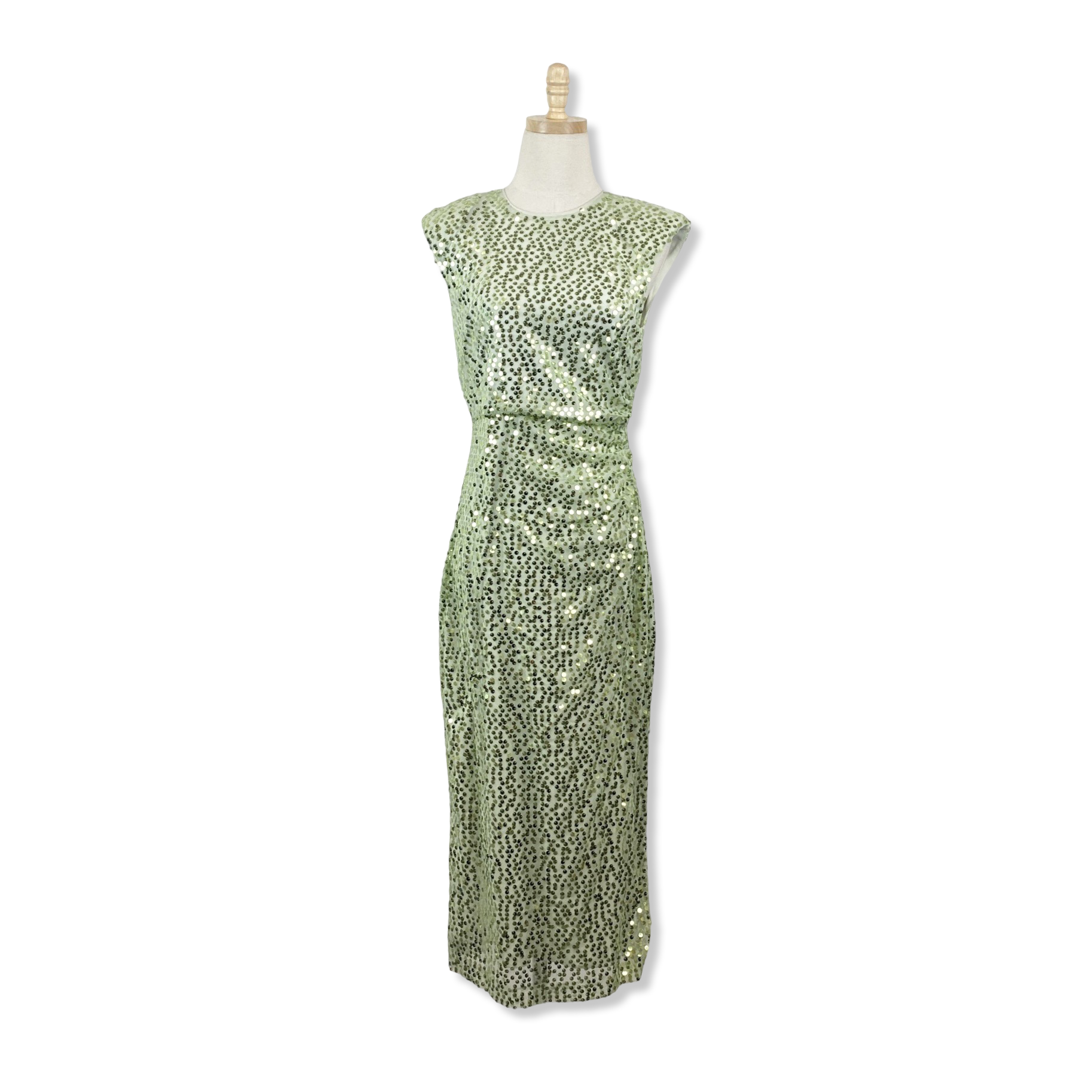 Likely Green Sequin Maxi Dress