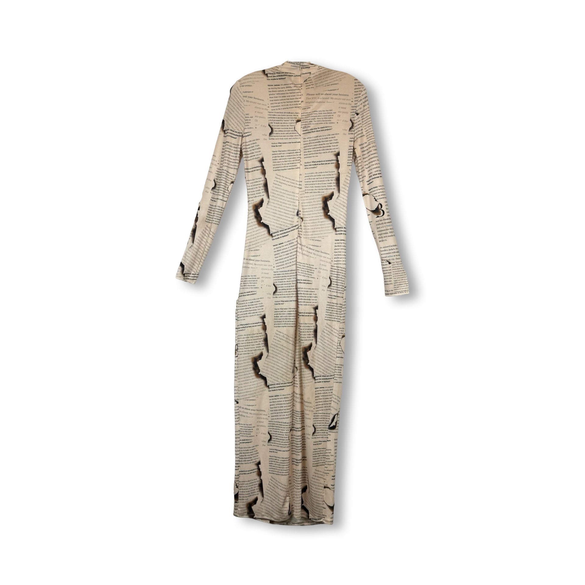 Tier Burnt Article Dress