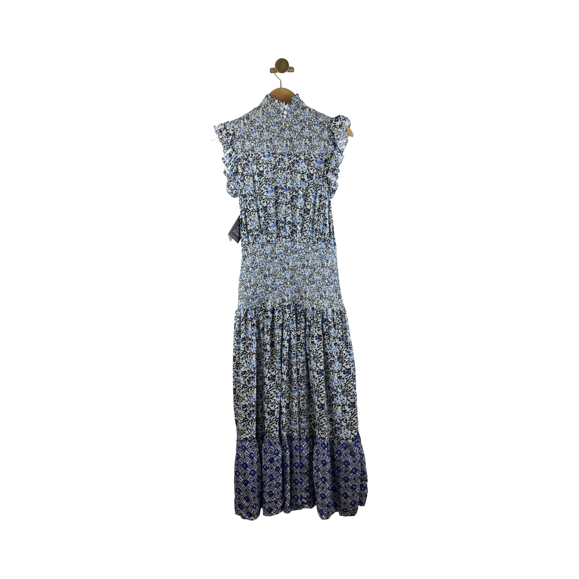 Area Stars Patterned Smock Waist Dress