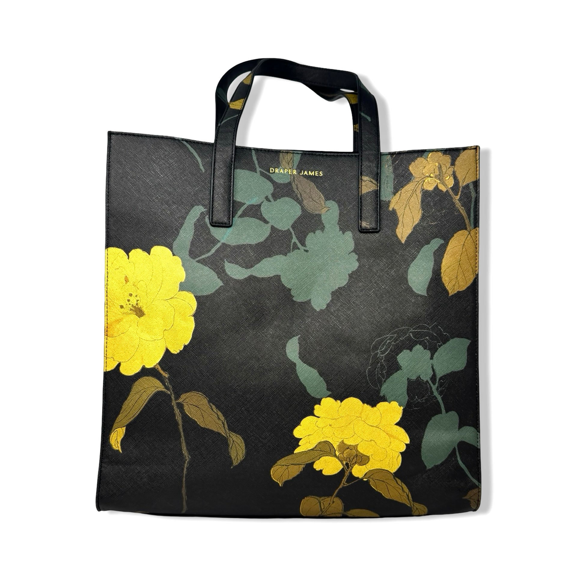 Draper James Large Dark Floral Tote Bag