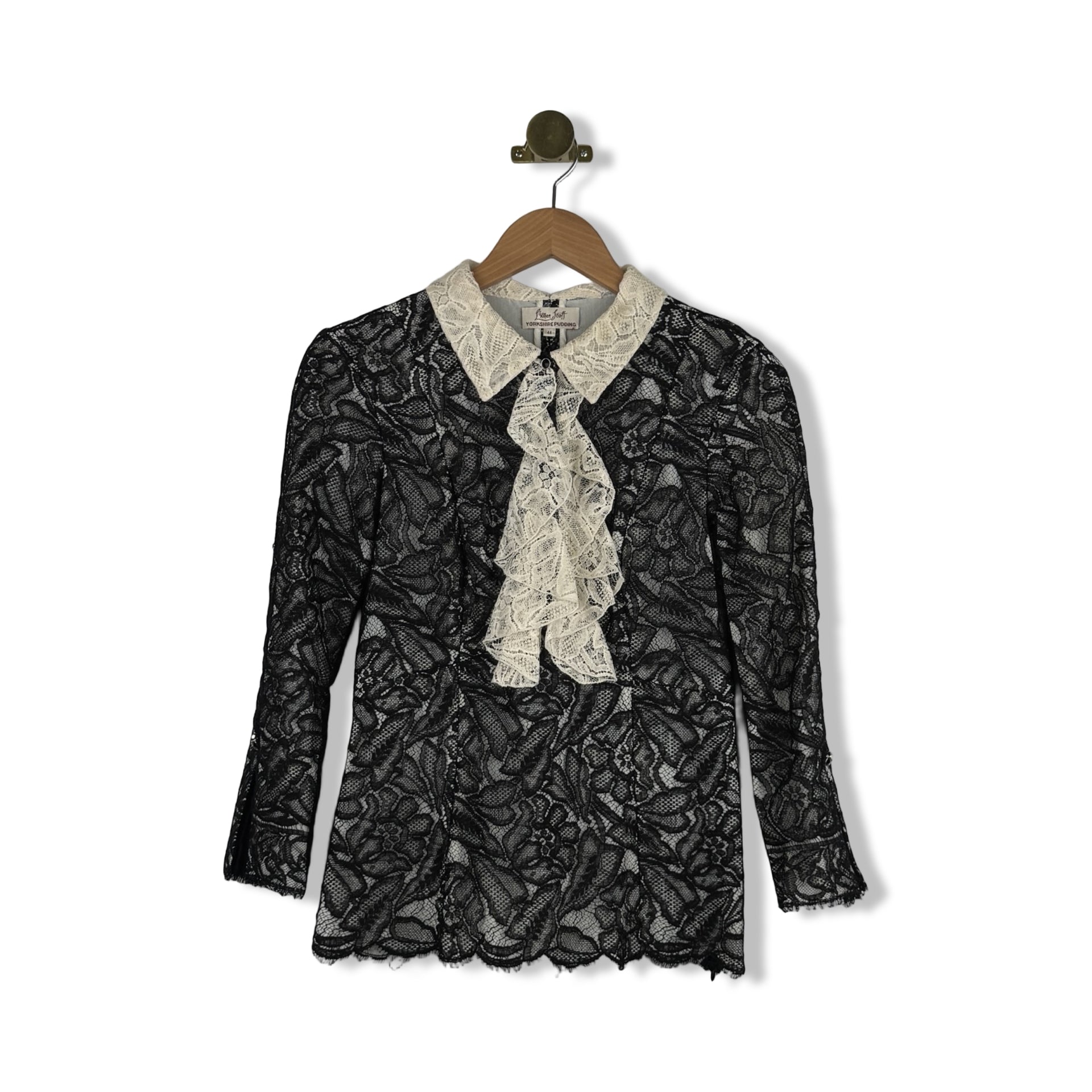 Vintage La'Wren Scott Yorkshire Pudding Lace Blouse