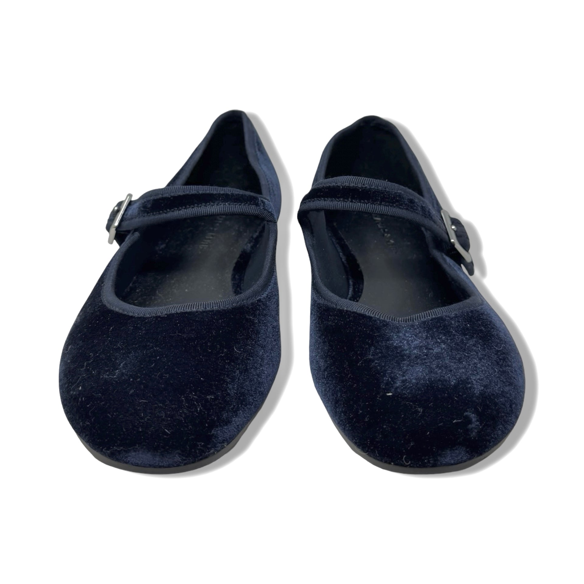 Charles & Keith Velvet Buckled Mary Jane Flats