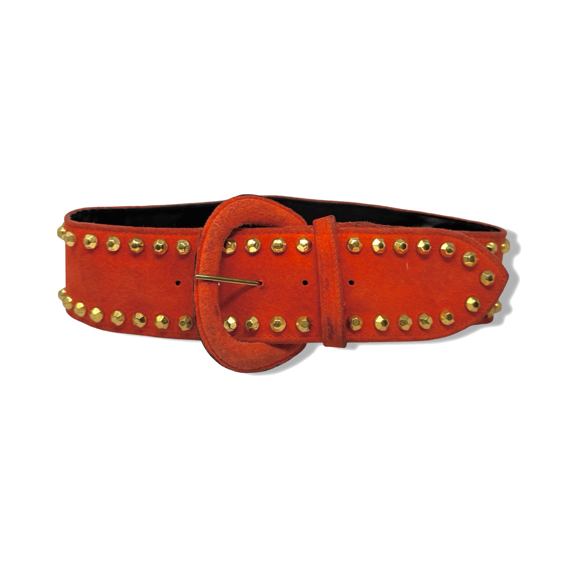 Vintage R.J. Graziano Textured Stud Suede Belt