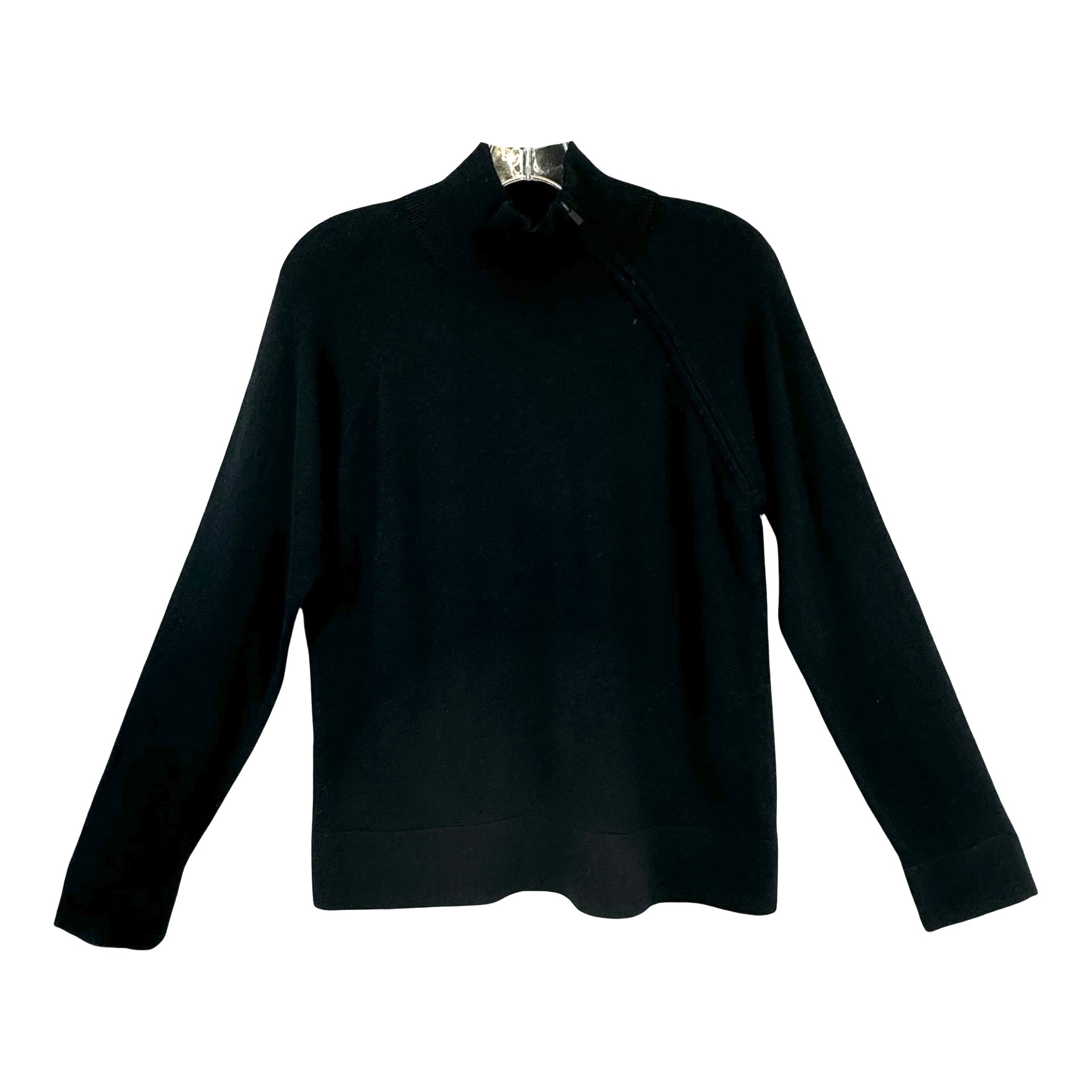 Naadam Asymmetrical Quarter Zip Sweater