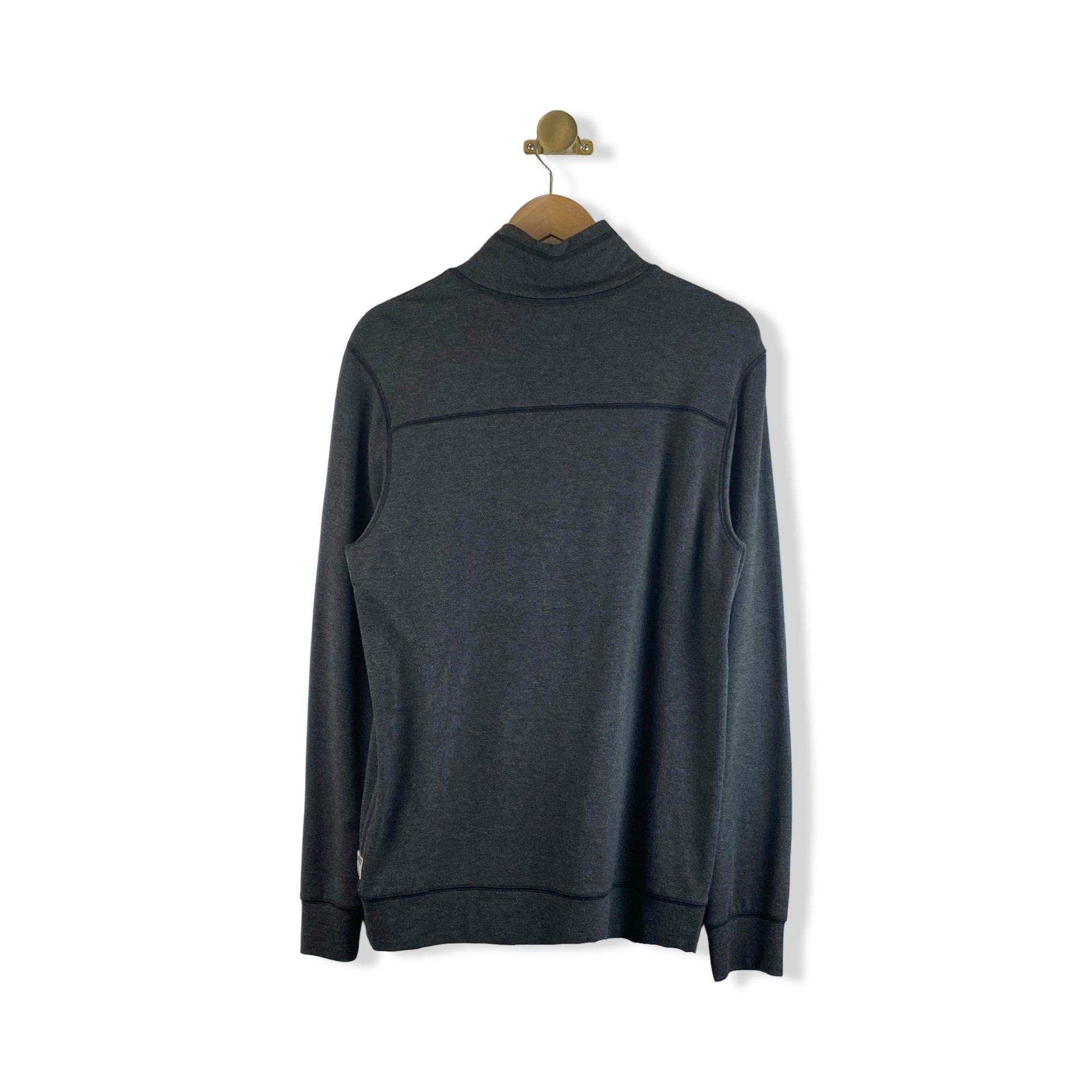 Surfside Supply Charcoal Quarter Zip Sweater