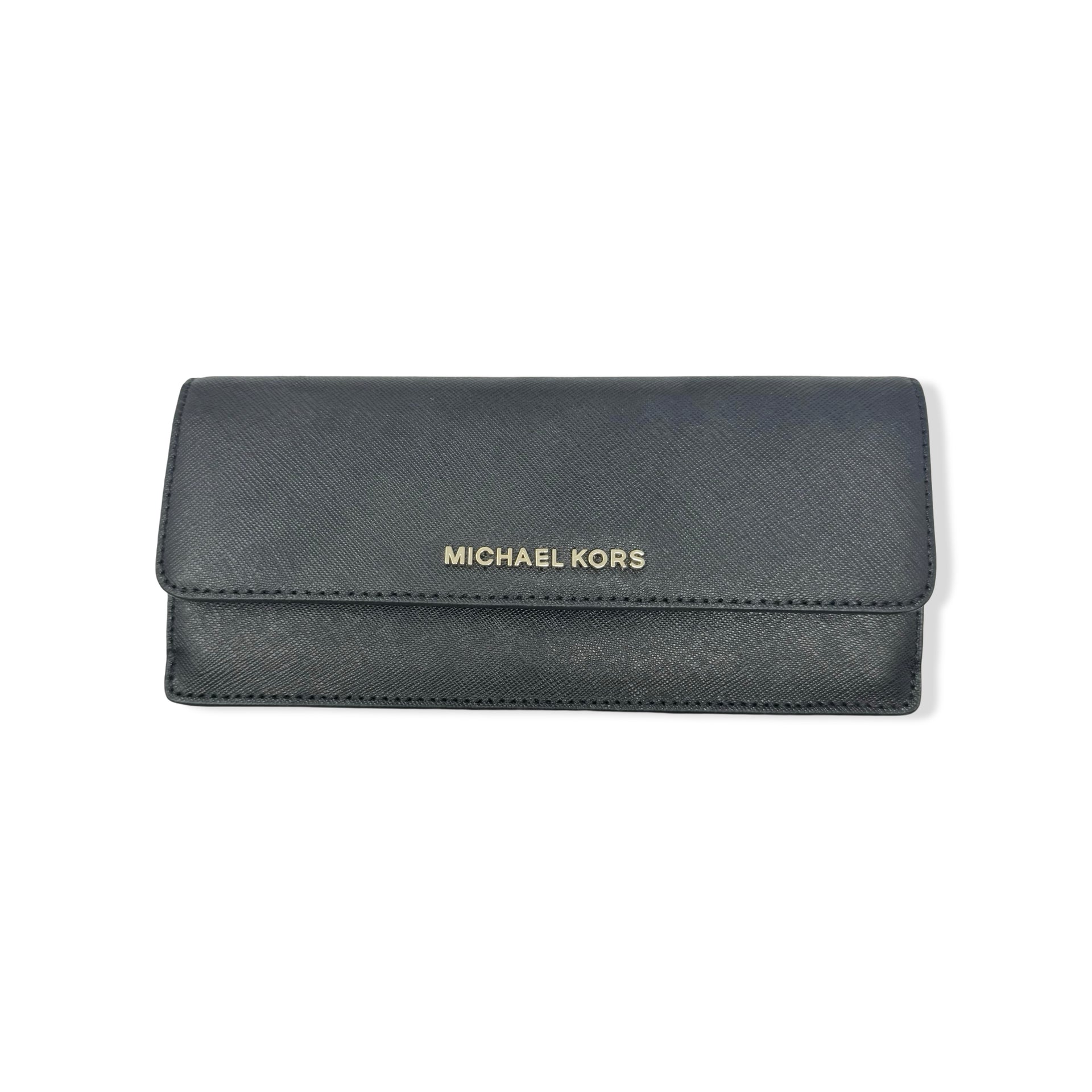 Michael Kors Jet Set Travel Flat Leather Wallet