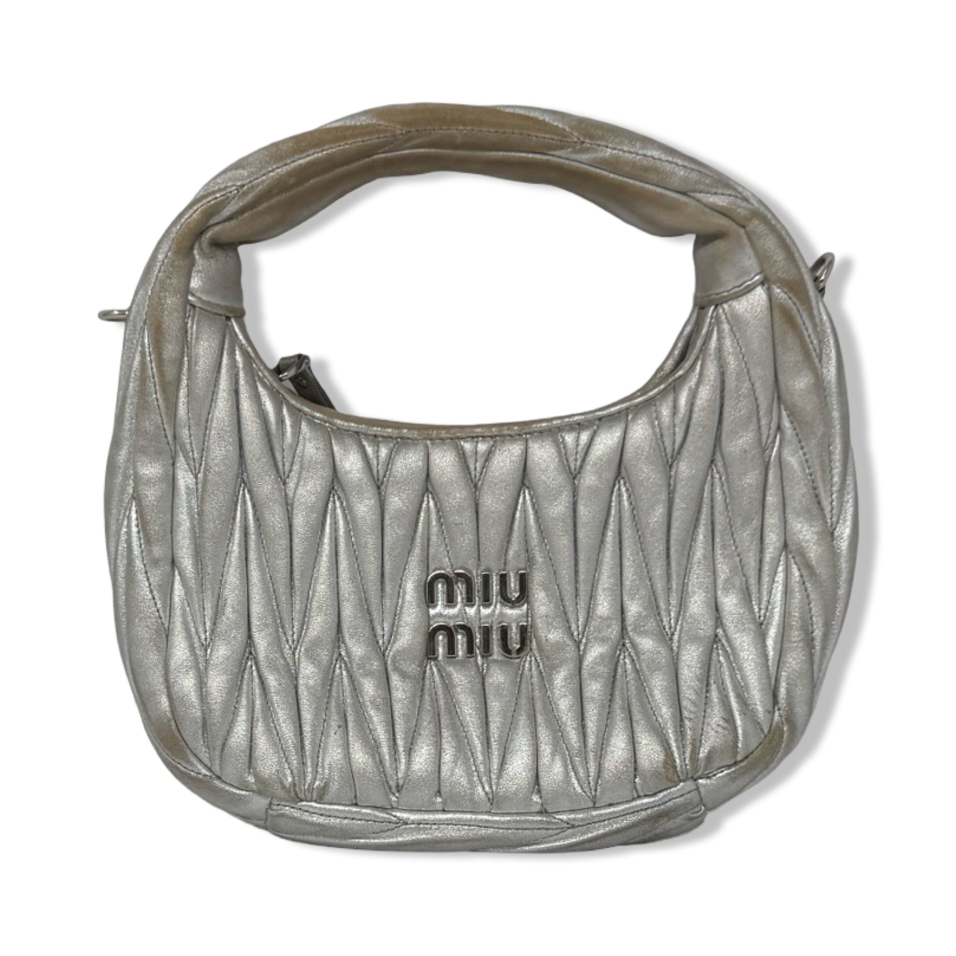 Miu Miu Matelasse Nappa Small Wander Hobo Bag