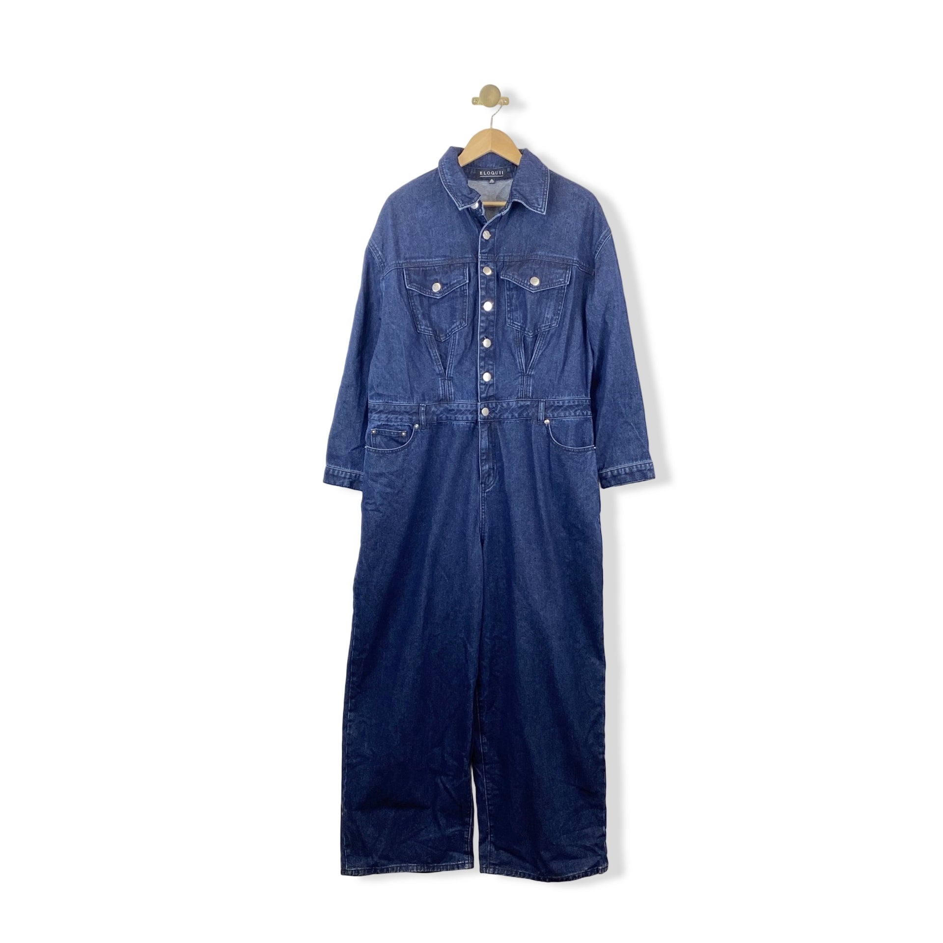 Eloquii Denim Jumpsuit