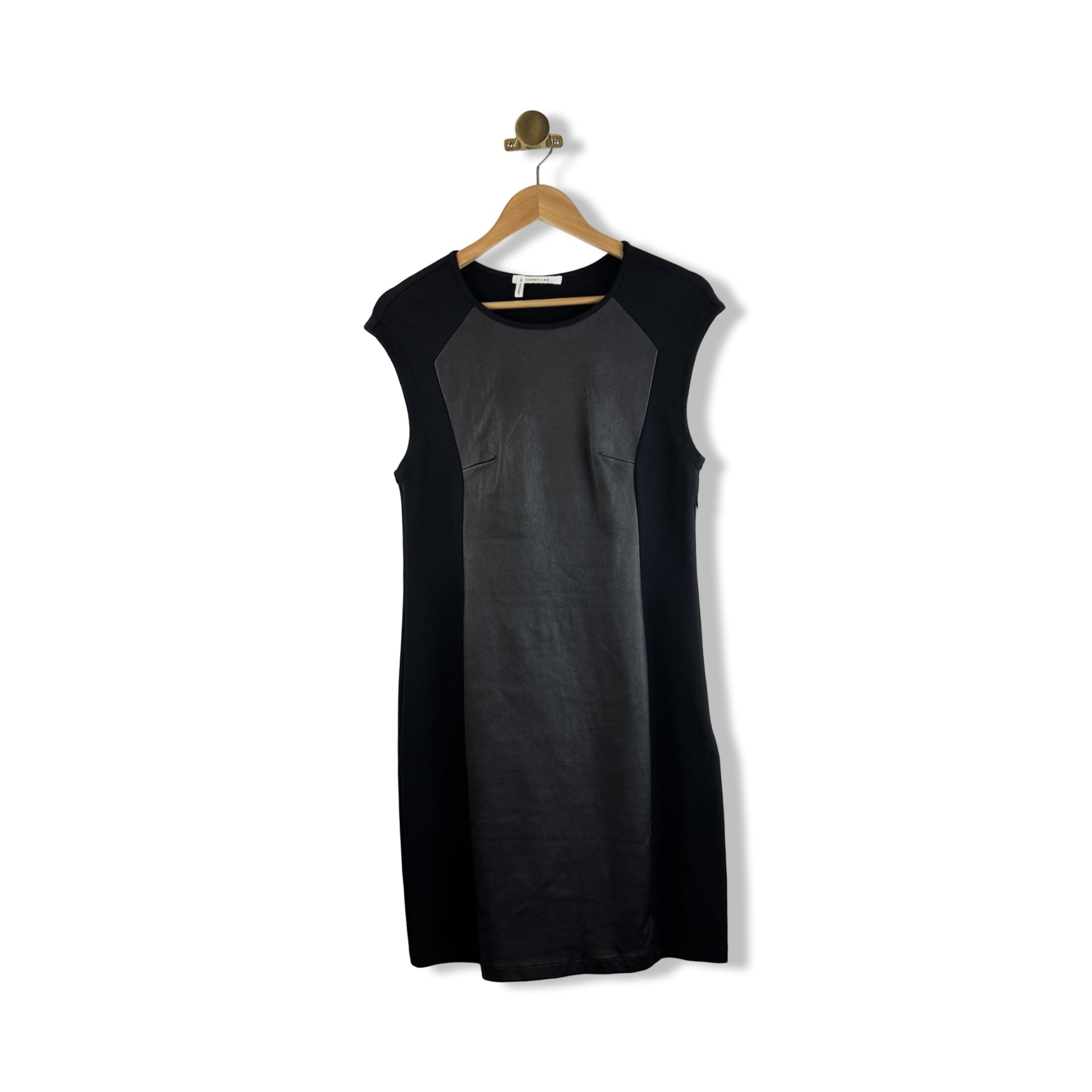Derek Lam 10 Crosby Leather Panel Dress