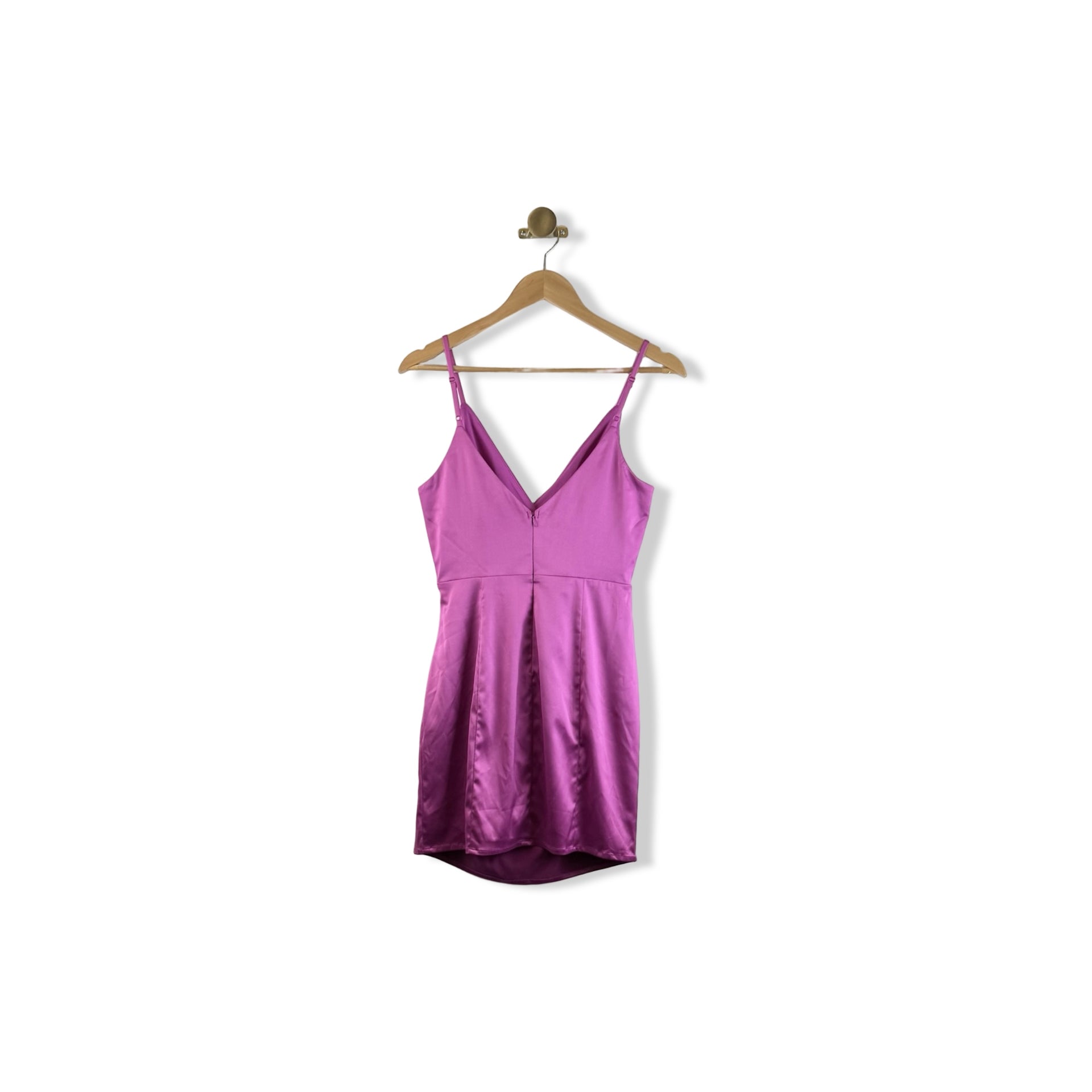AQUA Gathered Mini Dress