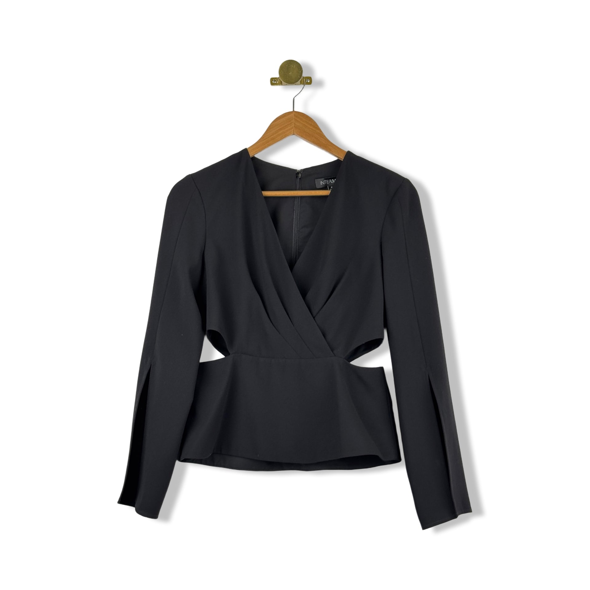 Intermix Cut-Out Long Sleeve Top