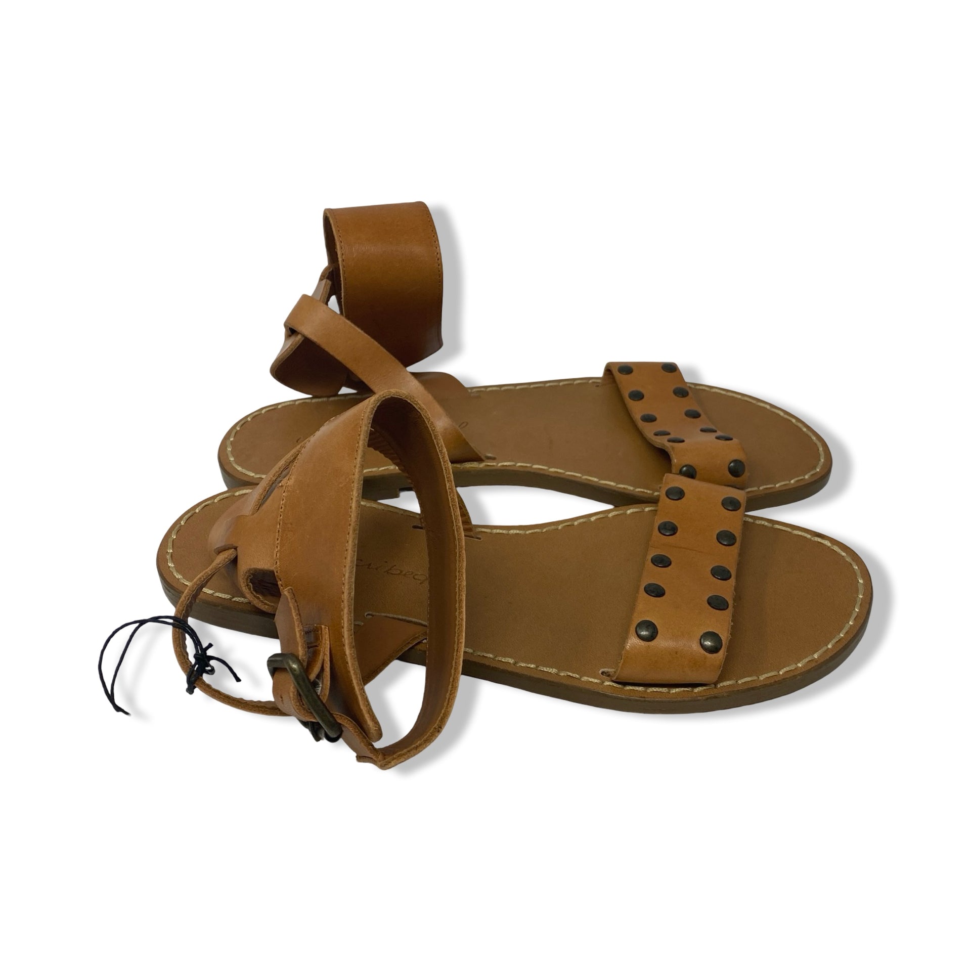 Unsubscribed Studded Leather Sandal