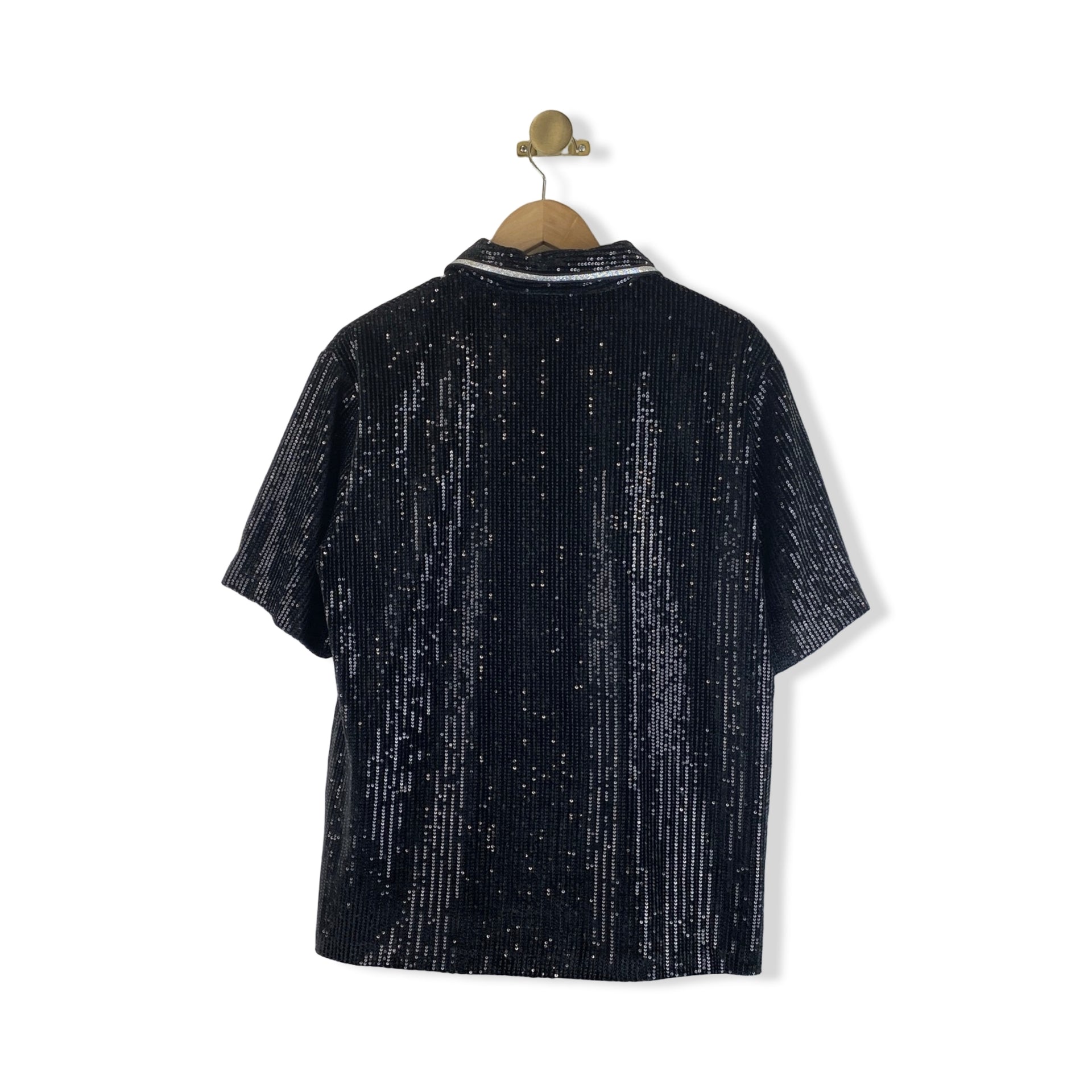 Phix Sequin Collared Top