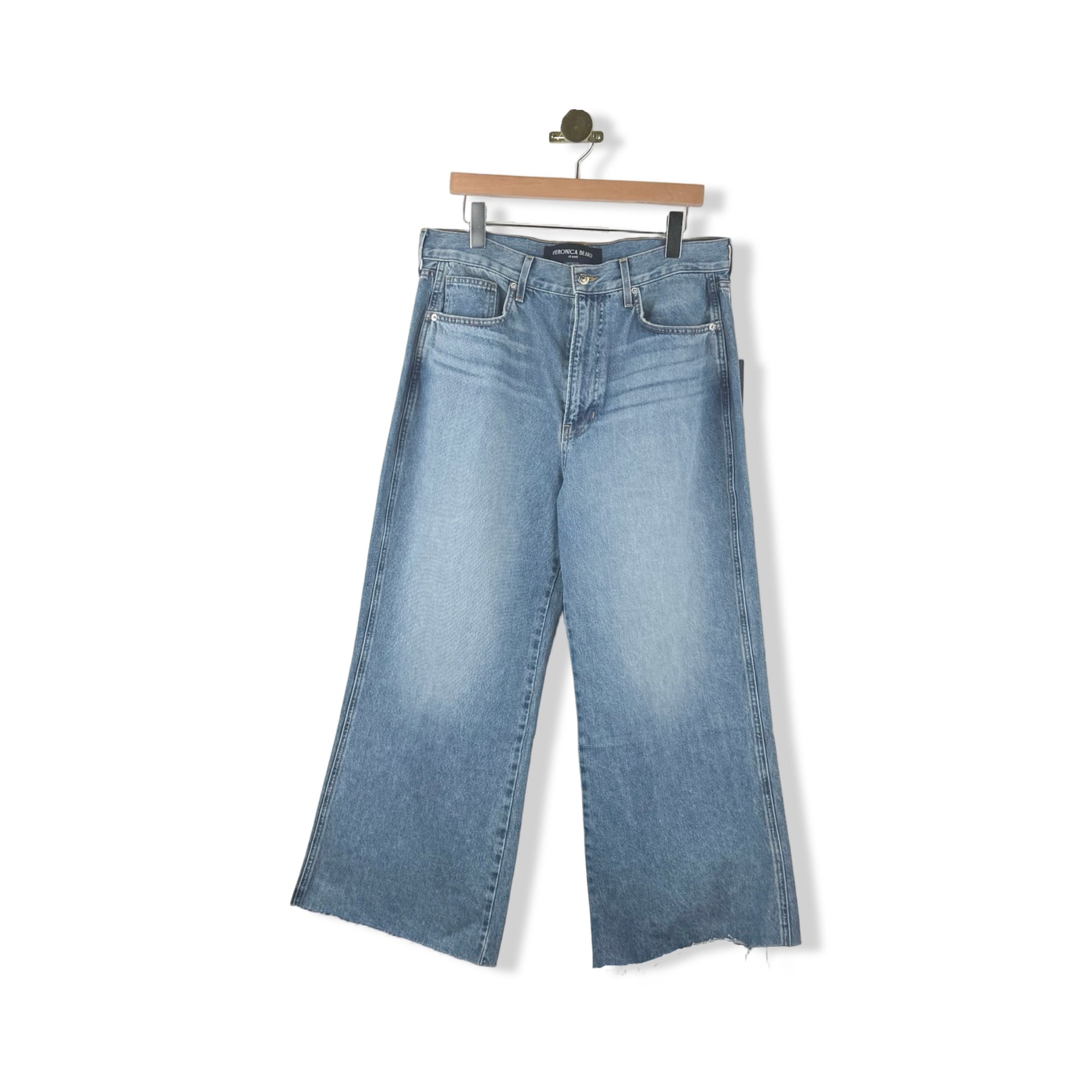 Veronica Beard Taylor Cropped High Rise Jeans