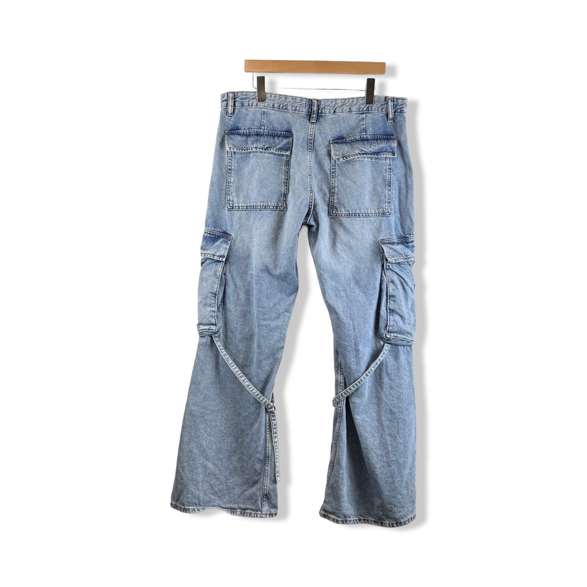 Zara Flare Cargo Jeans