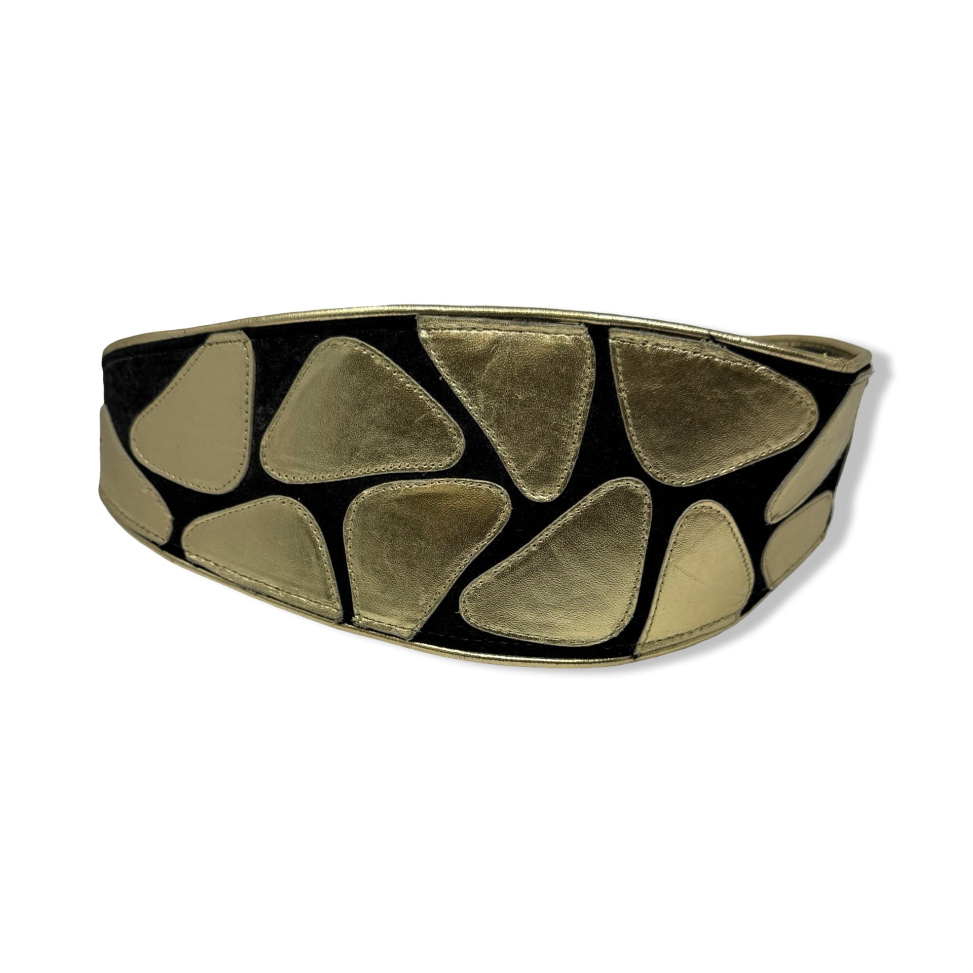 Vintage R.J. Graziano Metallic Patterned Belt