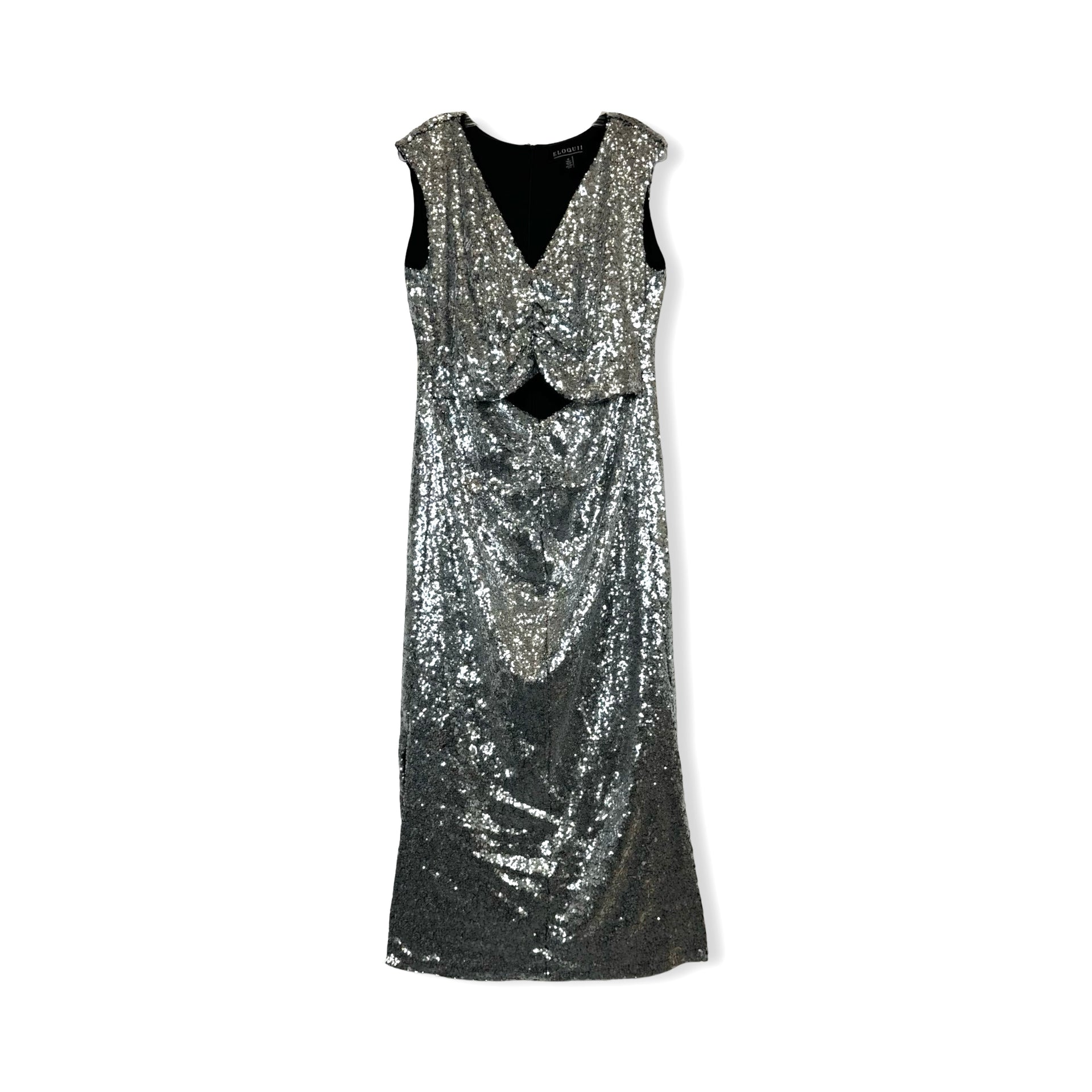 Eloquii Sequin Cut-Out Dress