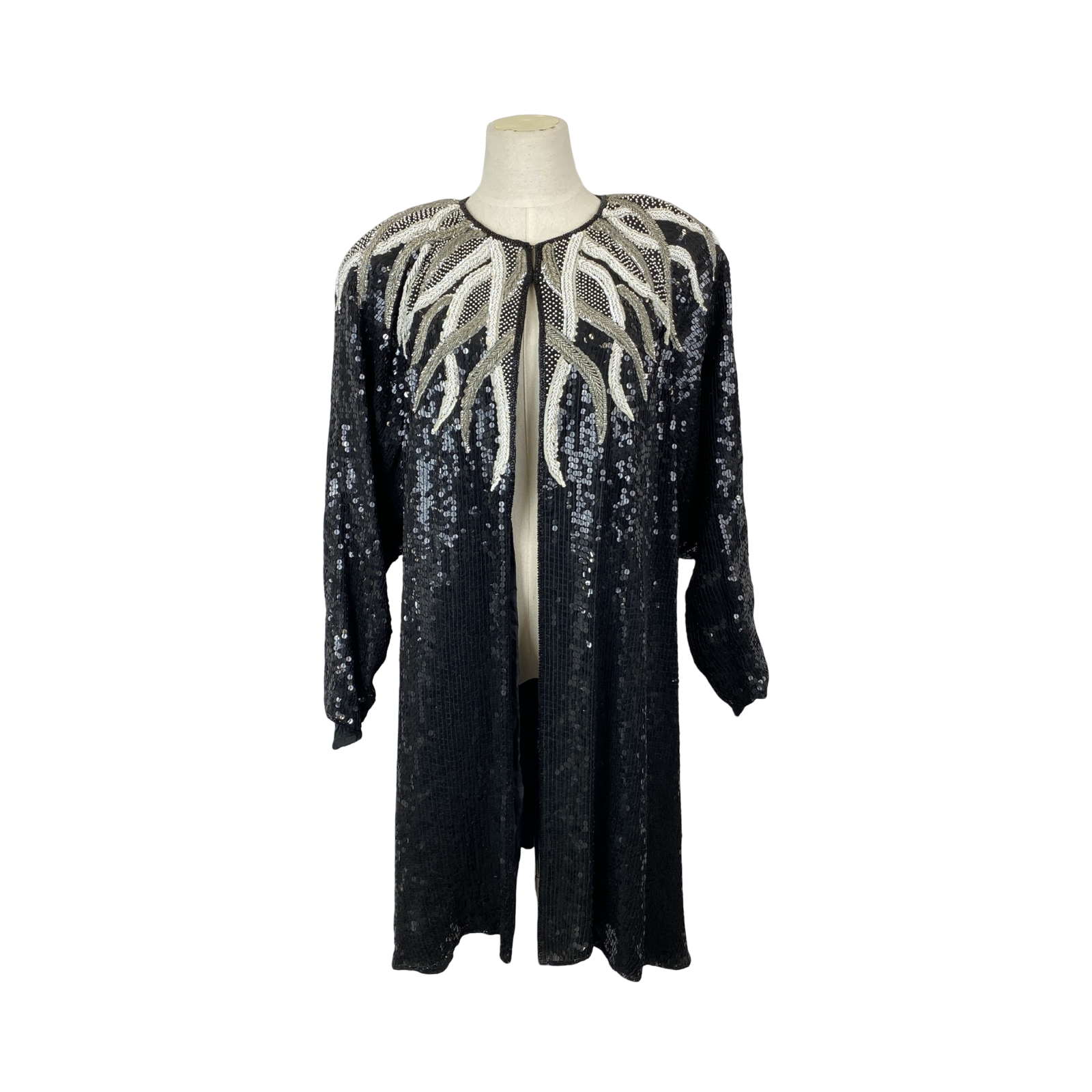 Vintage Creative Creations Embellished Open Front Cape Jacket