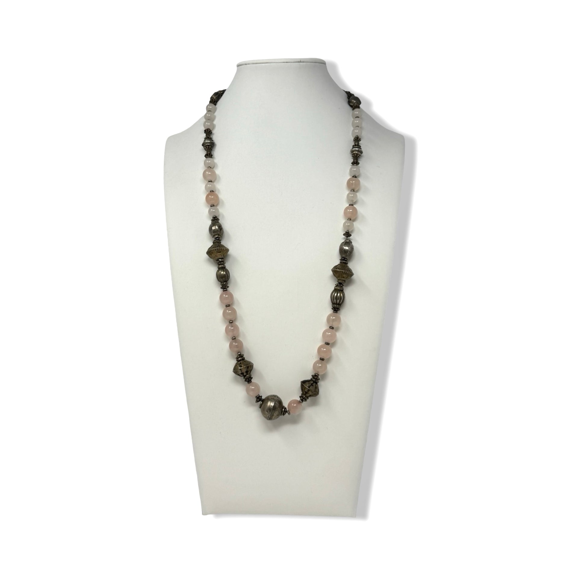 Glass and Metal Bead Necklace