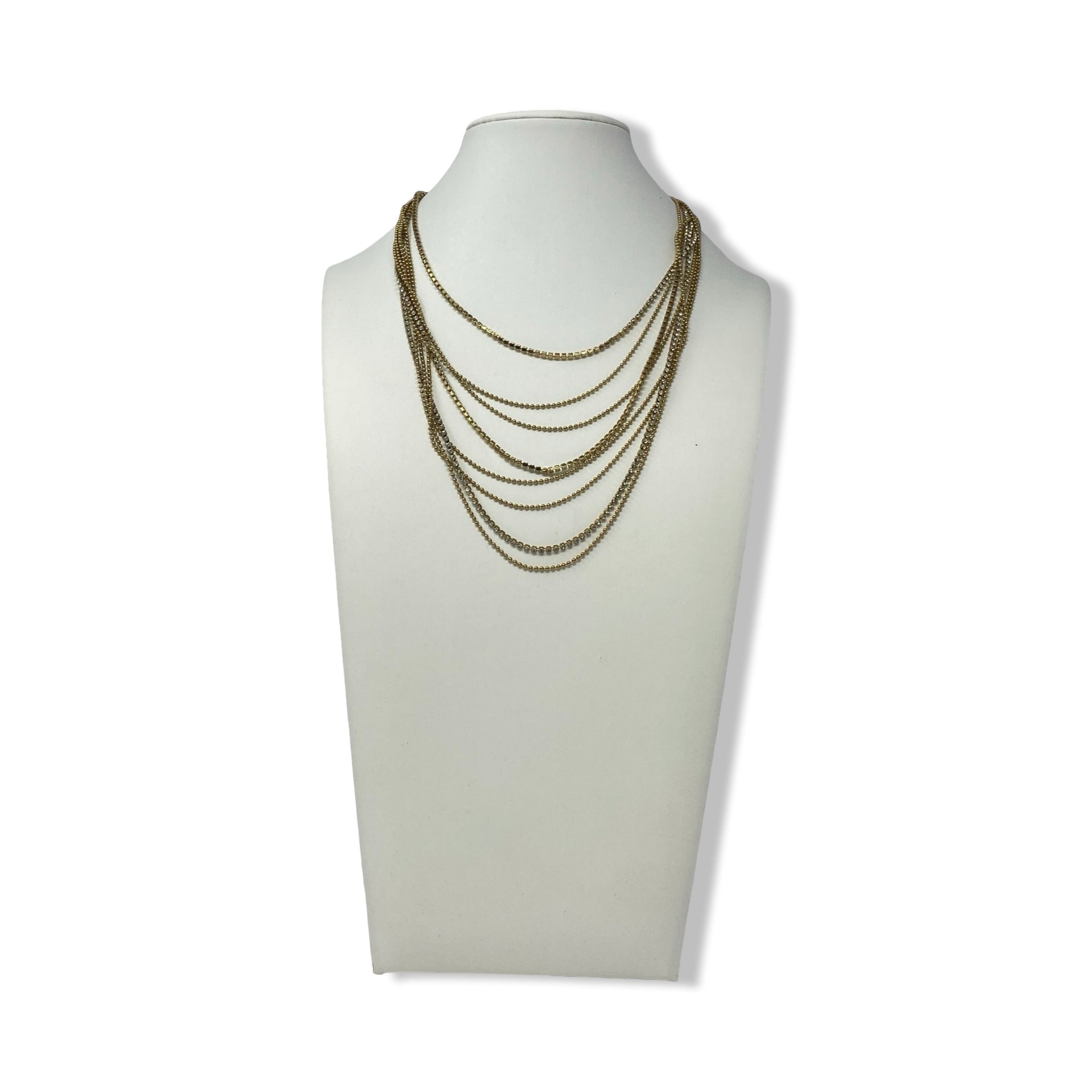Agatha Rhinestone Layered Necklace