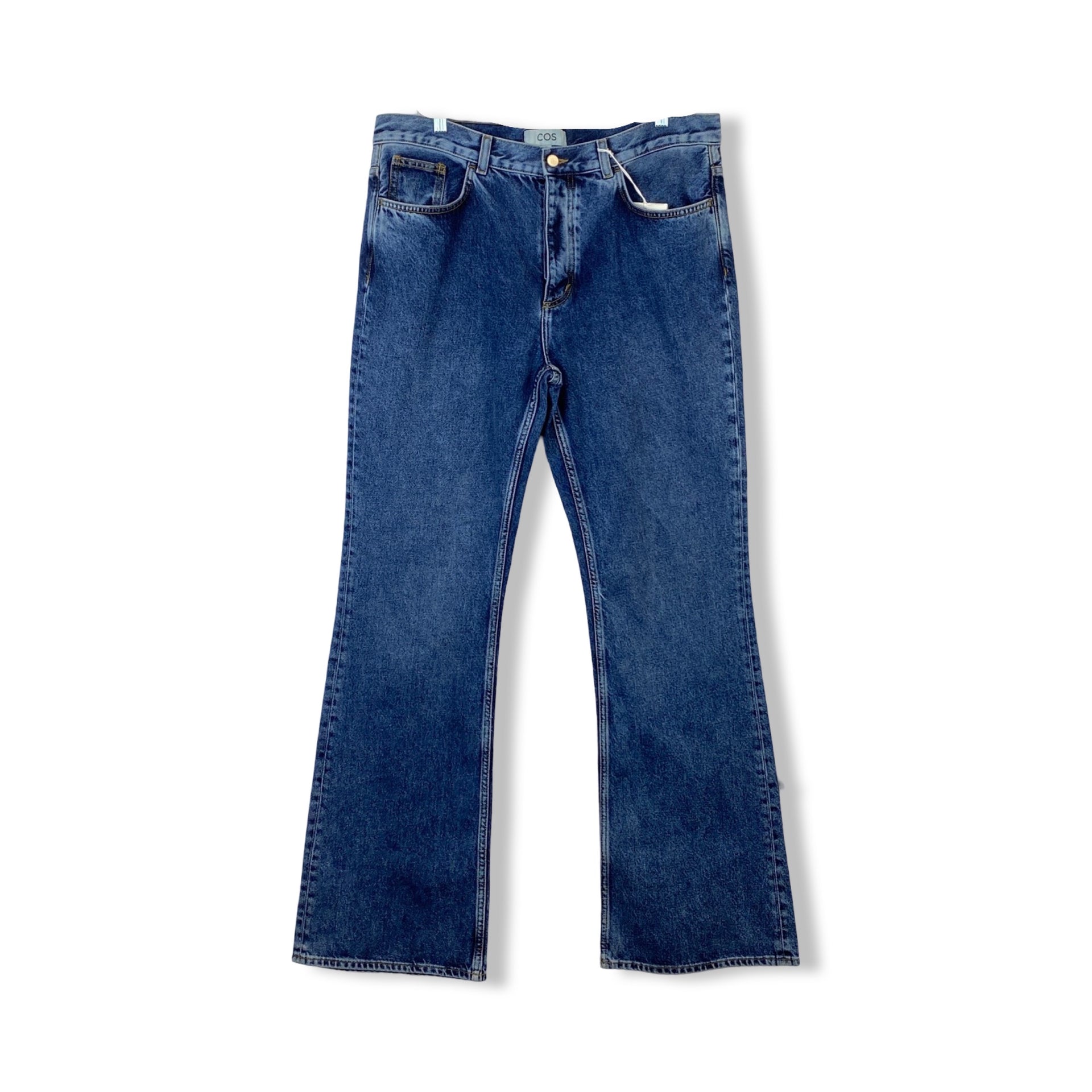 COS Straight Leg Mid Rise Button Fly Jeans