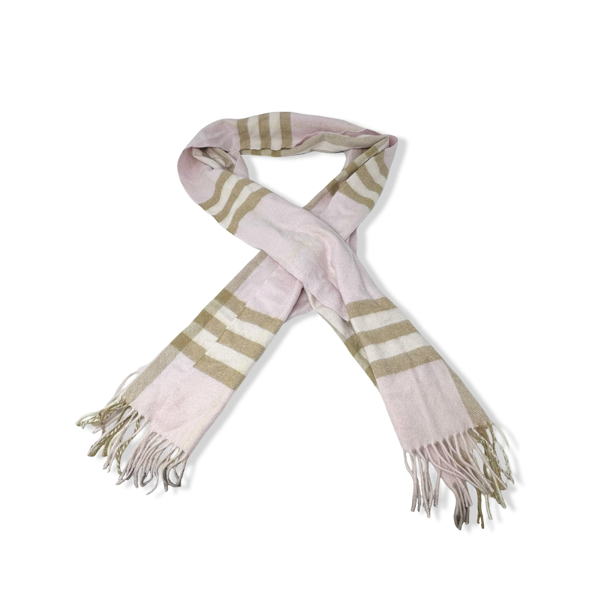 Fringe Plaid Scarf