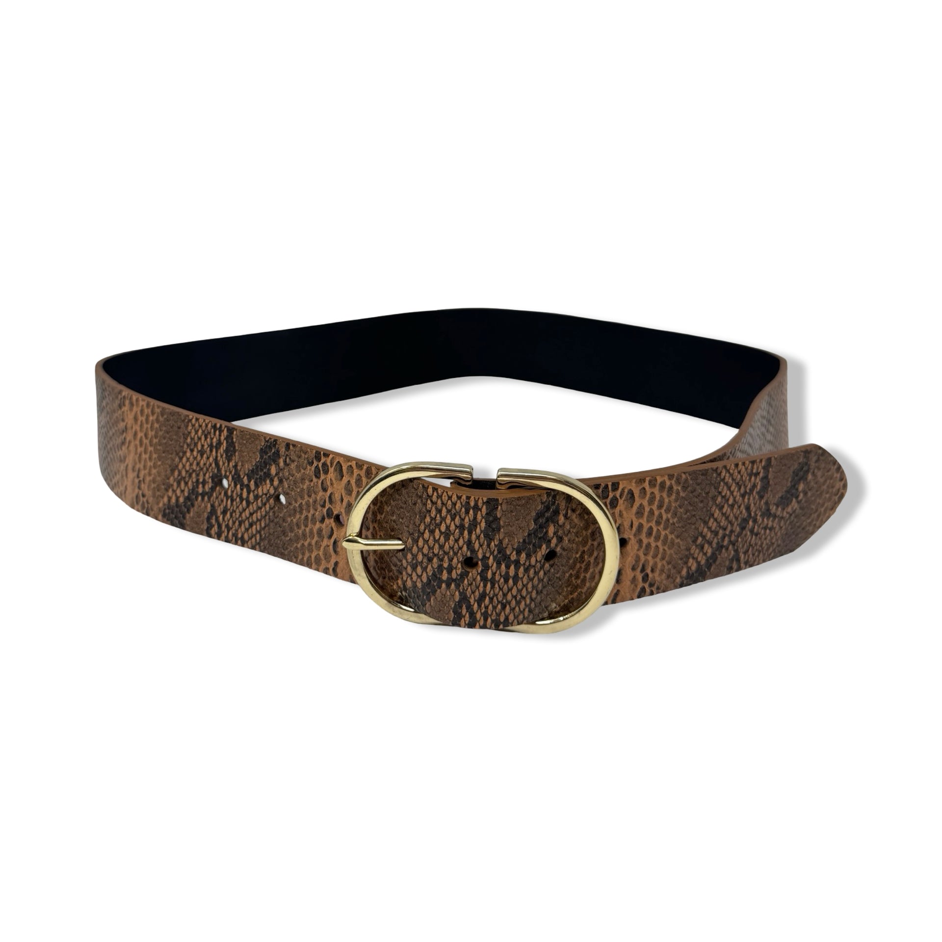 Circa SF Snake Skin Print Belt