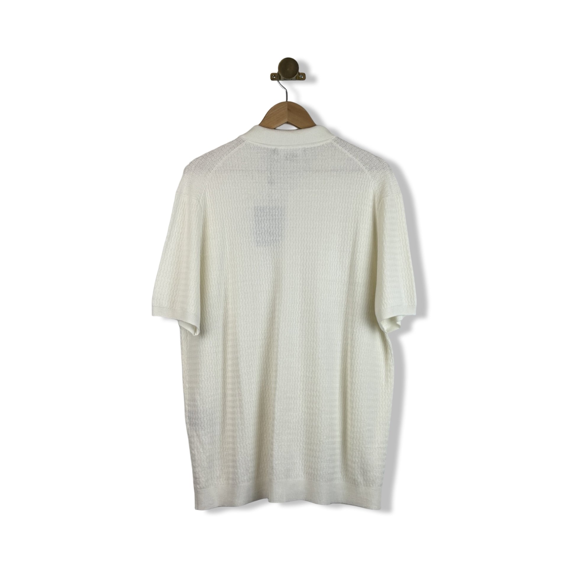 GSTQ Textured Knit Polo Shirt